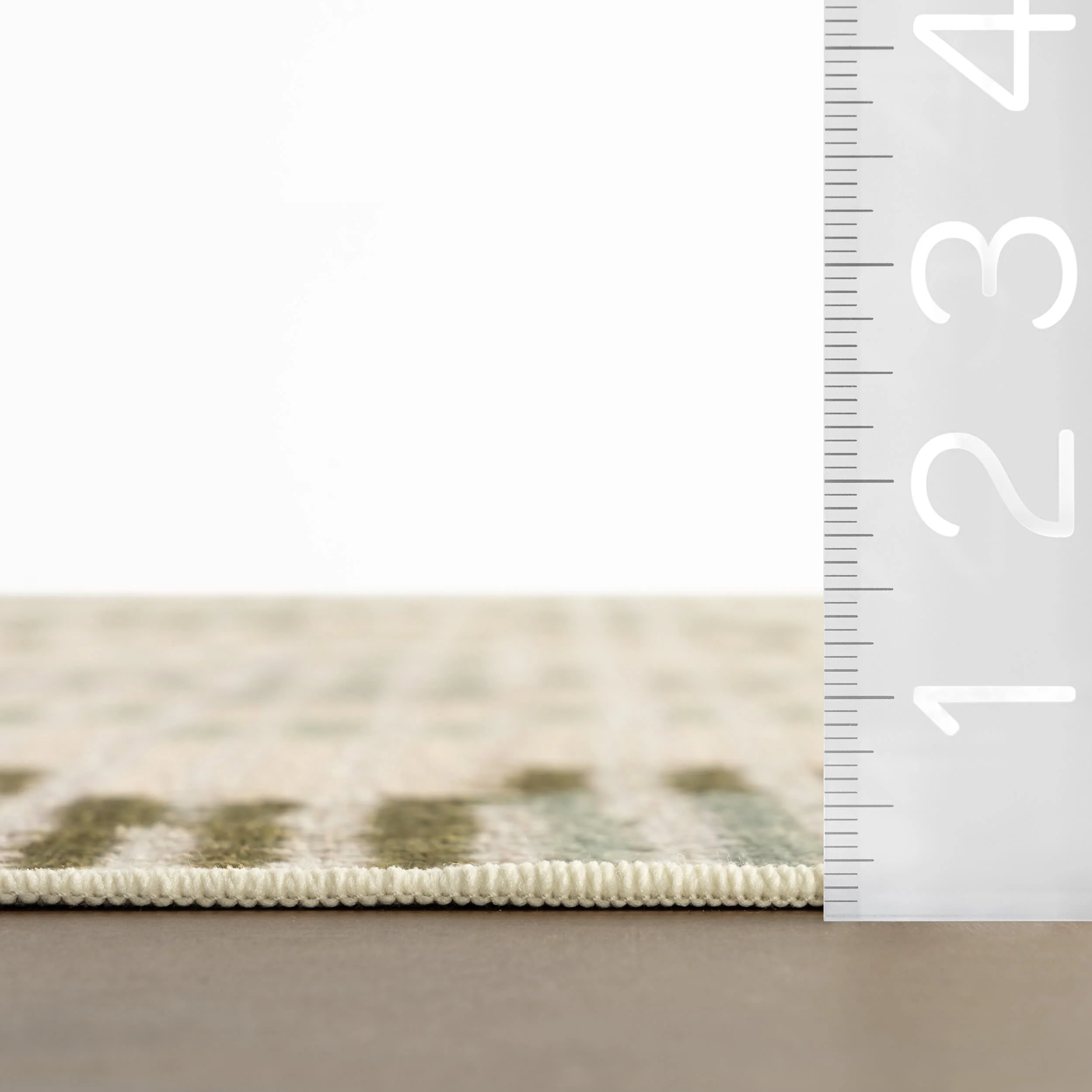 Orzalla Southwestern Diamond Washable Rug | Green - Image 7