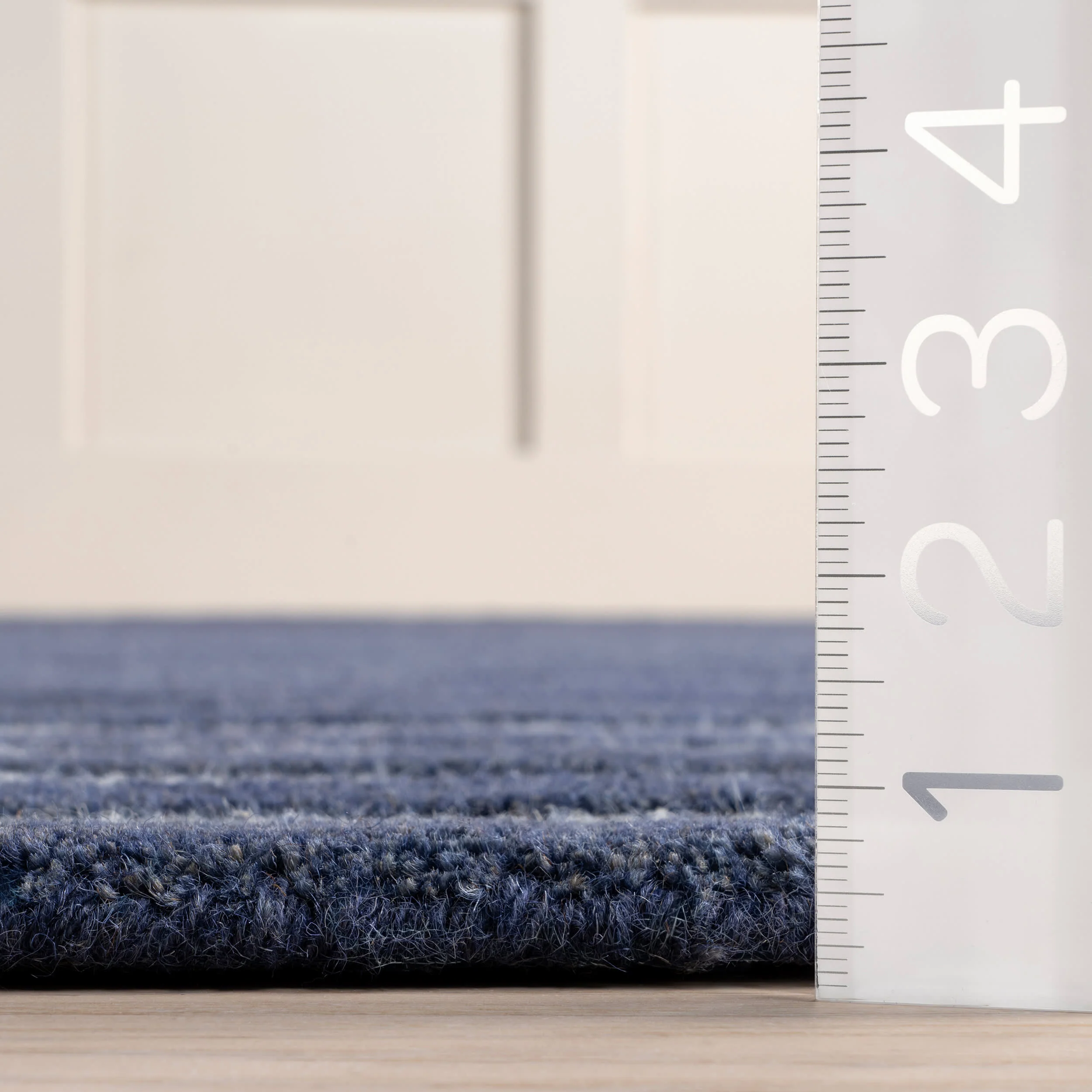 Pacific Striped Wool Rug | Blue - Image 4