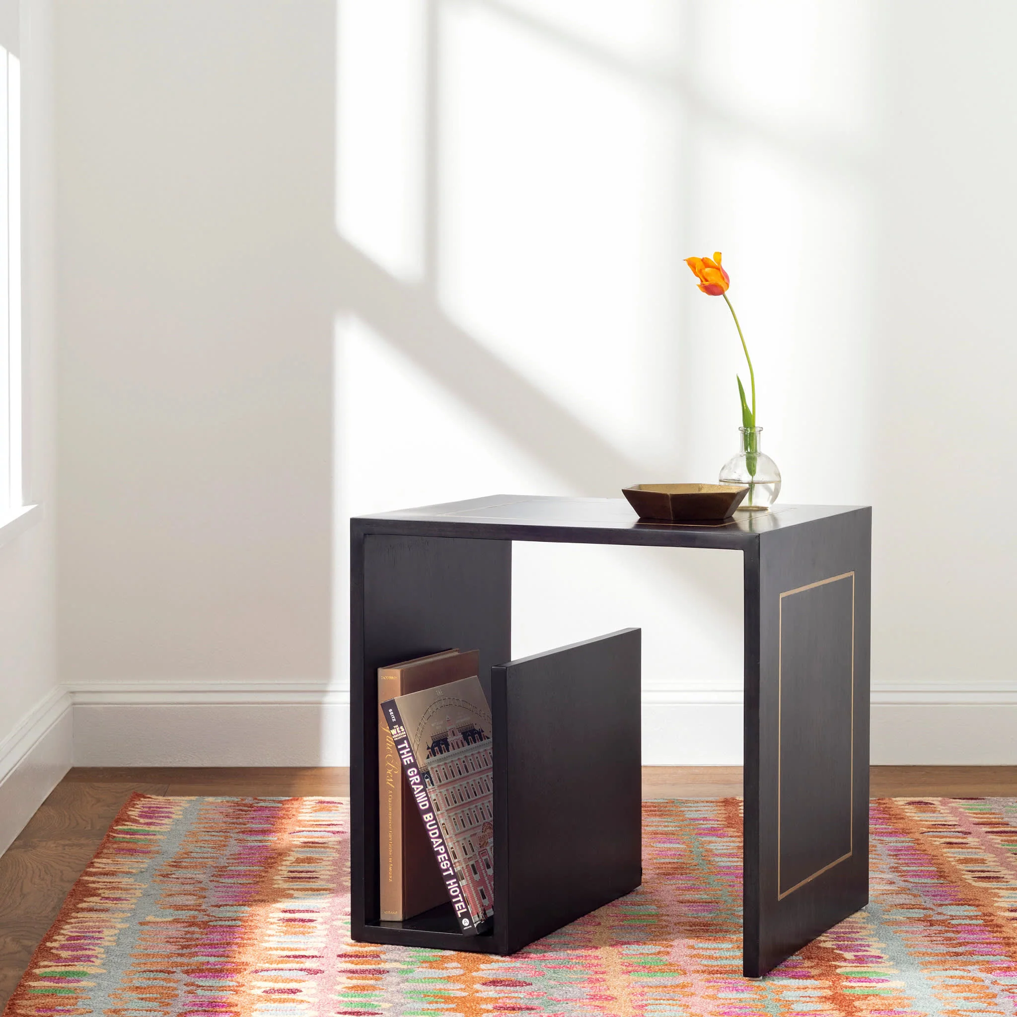 Paint Chip Hand Micro Hooked Wool Rug | Clay - Image 3