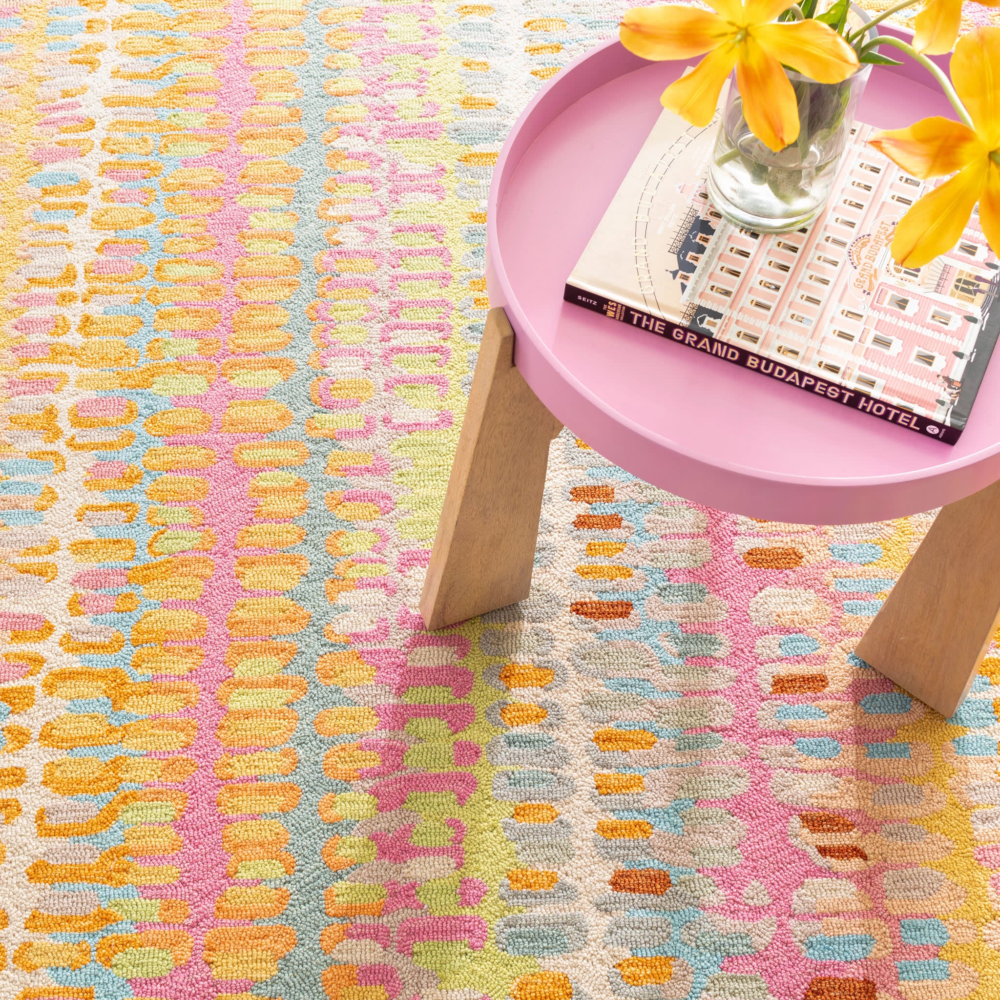 Paint Chip Hand Micro Hooked Wool Rug | Confetti - Image 4