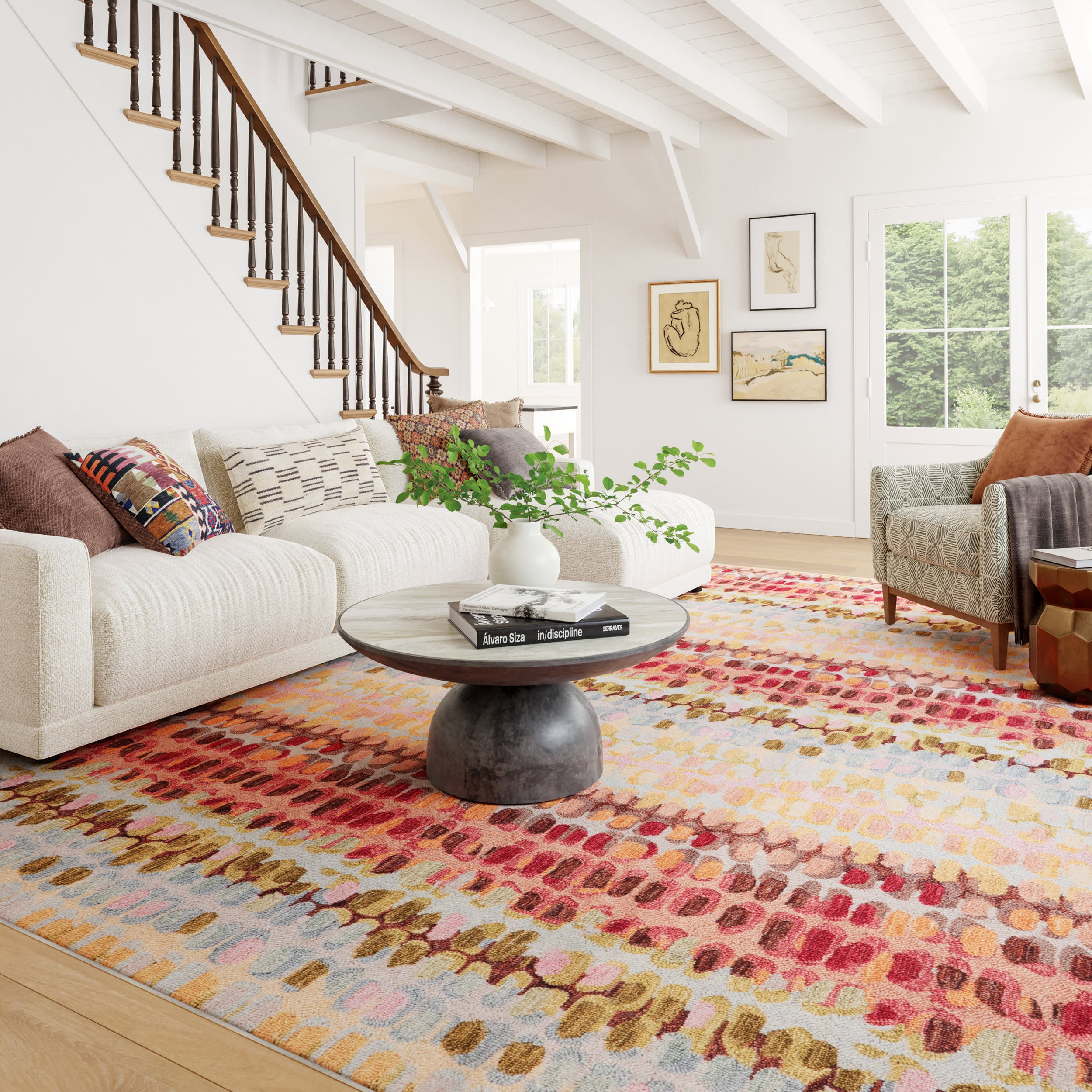 Paint Chip Machine Washable Rug | Pastel - Image 2