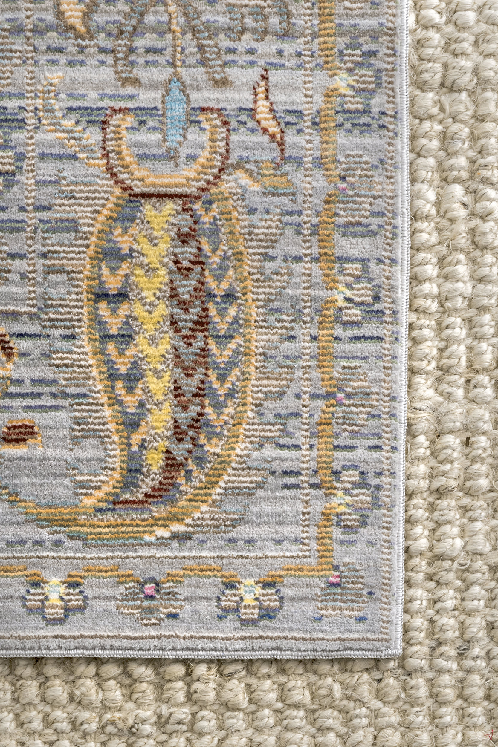 Paisley Oriental Rug | Grey - Image 3