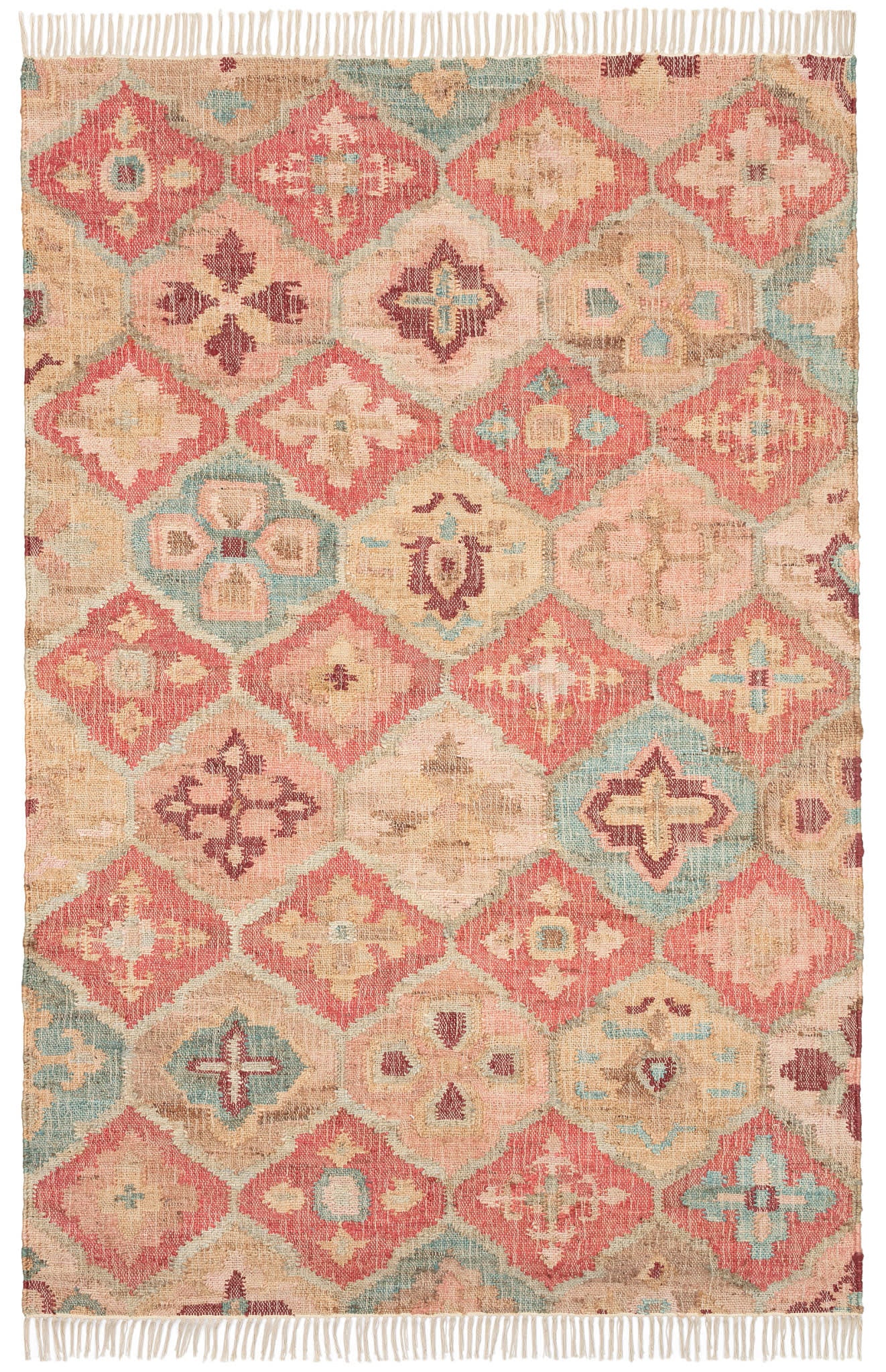 Pali Handwoven Jute Rug | Terracotta