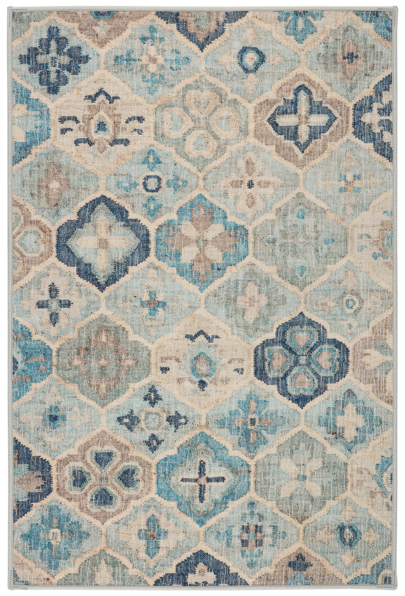 Pali Machine Washable Rug | Blue