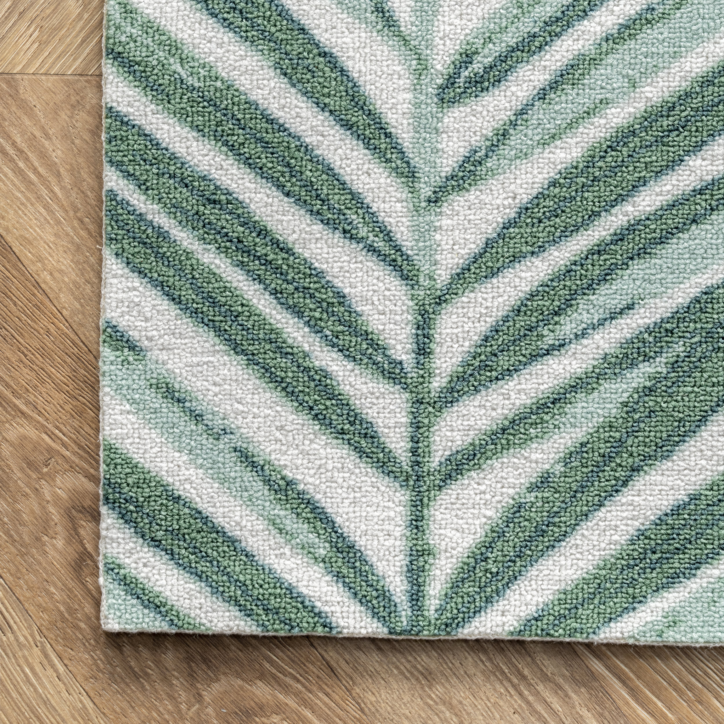 Palm Leaves Indoor/Outdoor Rug | Green - Image 3