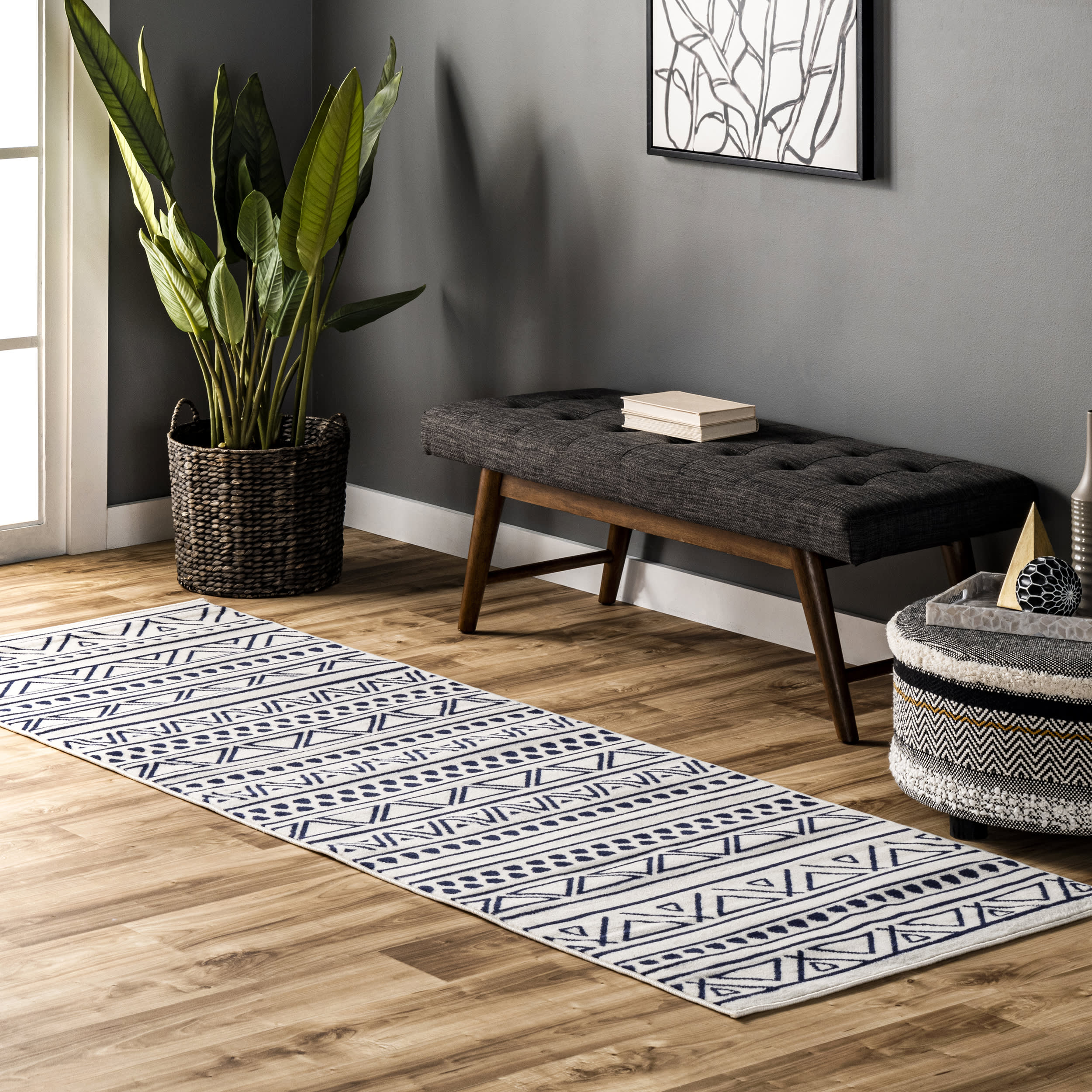 Pamela Fiesta Stripes Rug | Blue - Image 2