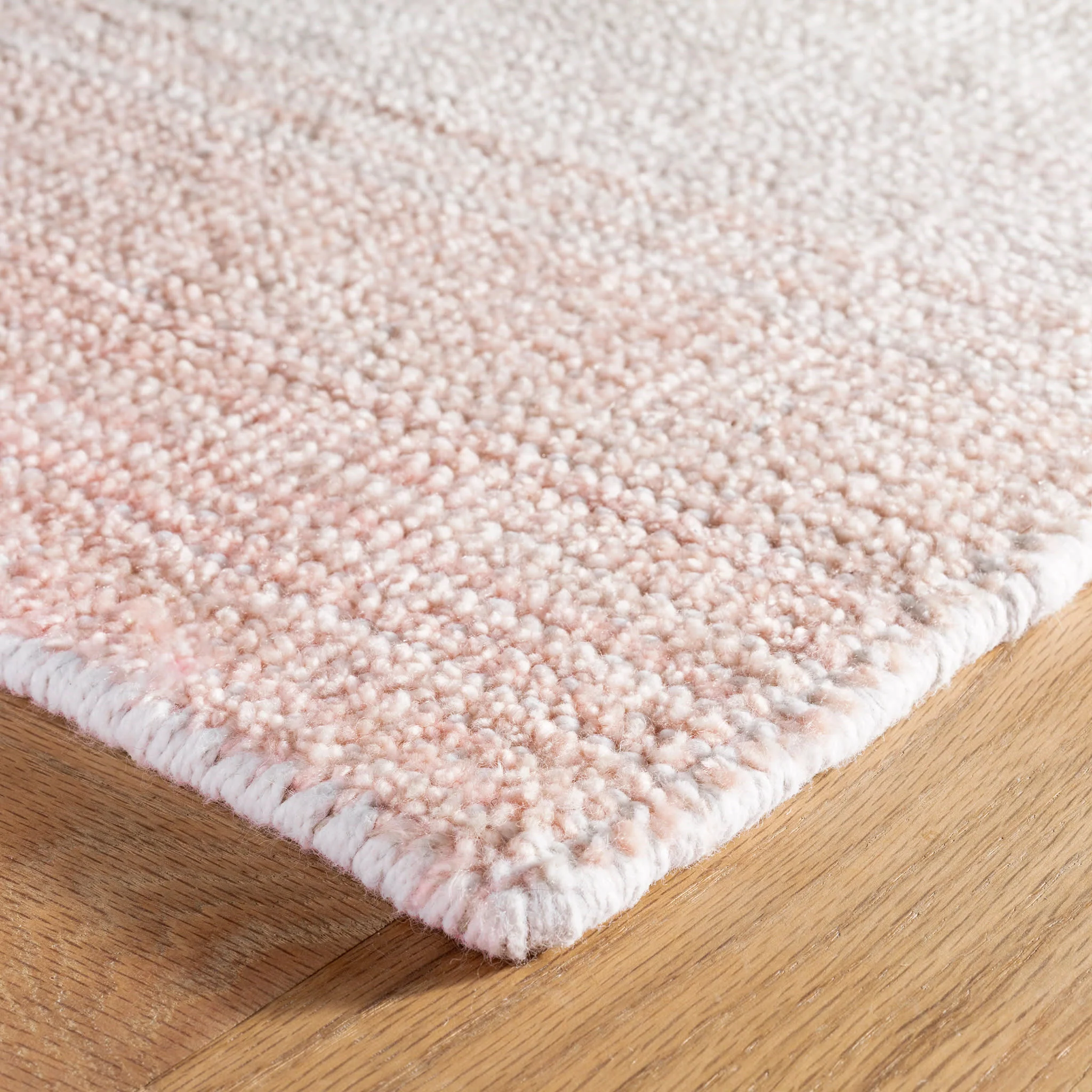 Pandora Hand Loom Knotted Rug | Pink - Image 5