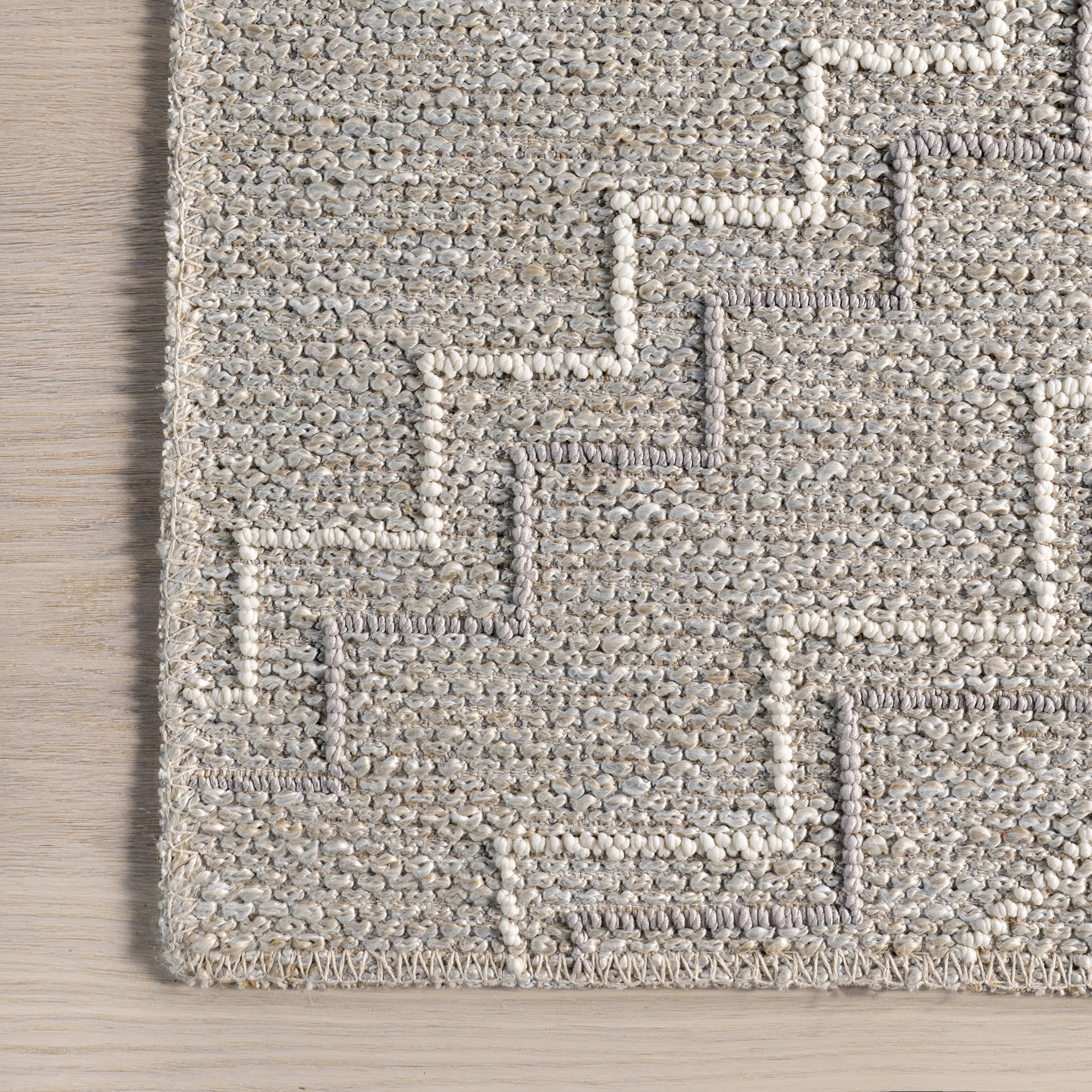 Parissa Lightweight Geometric Rug | Beige - Image 3