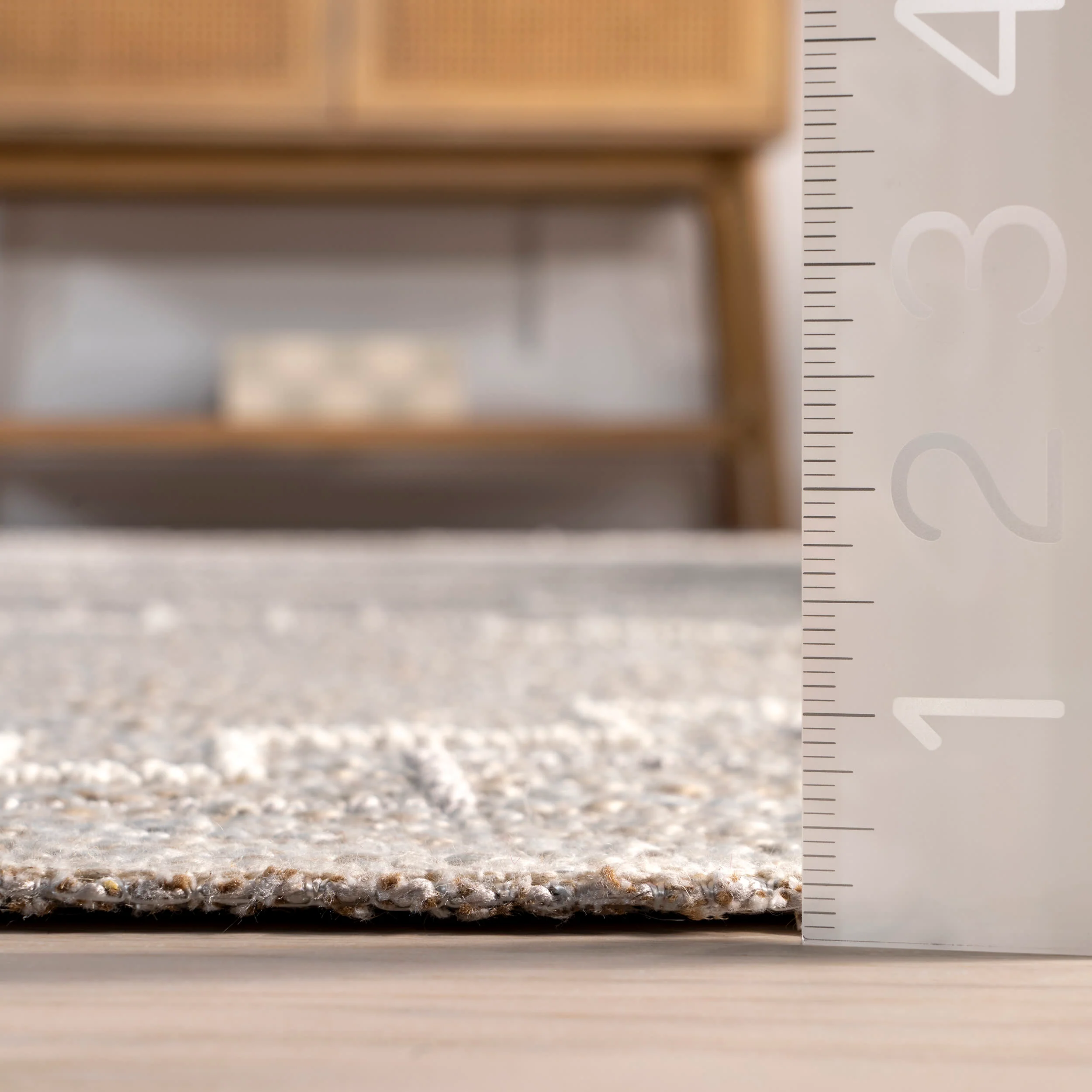 Parissa Lightweight Geometric Rug | Beige - Image 5