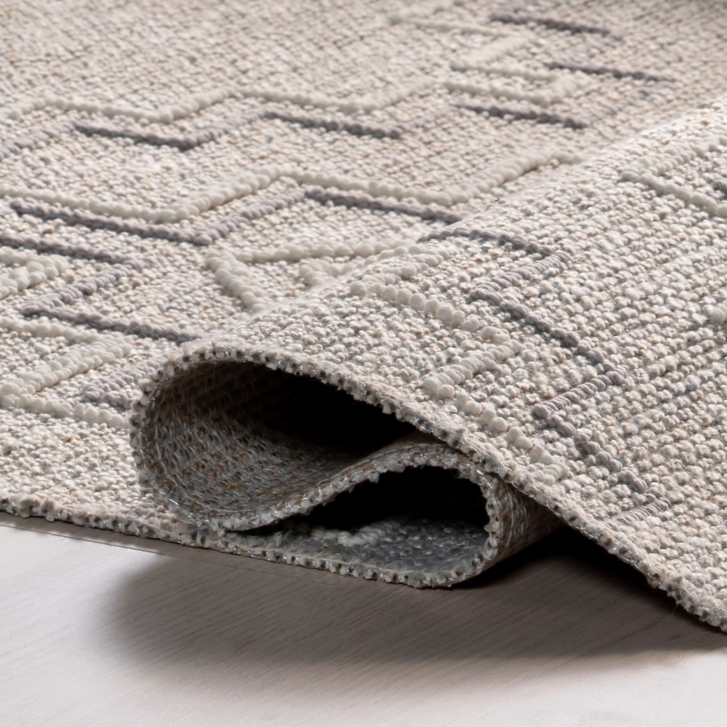 Parissa Lightweight Geometric Rug | Beige - Image 8