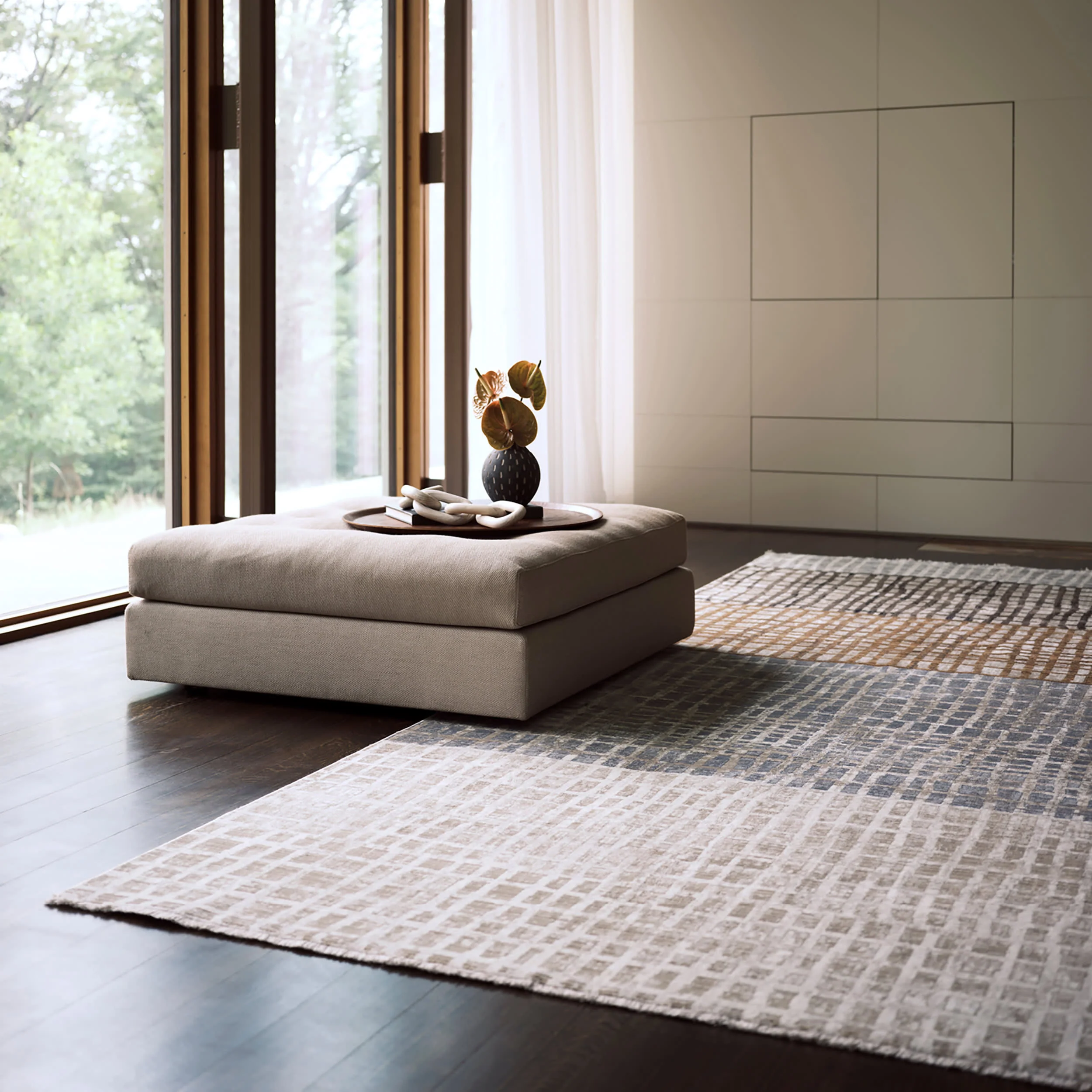 Park Abstract Checked Rug | Multicolor - Image 2
