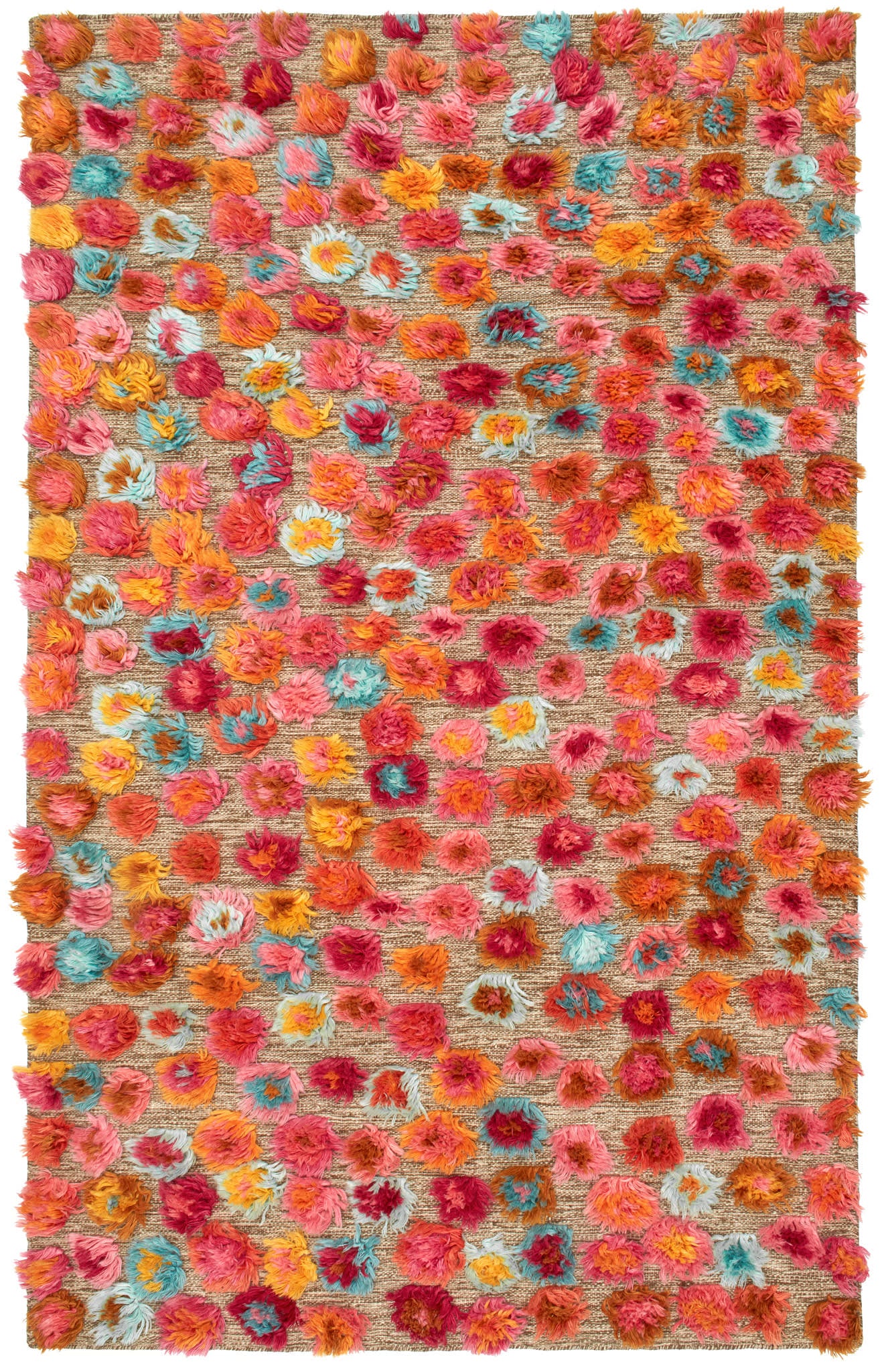Party On Hand Knotted Wool Rug | Multi