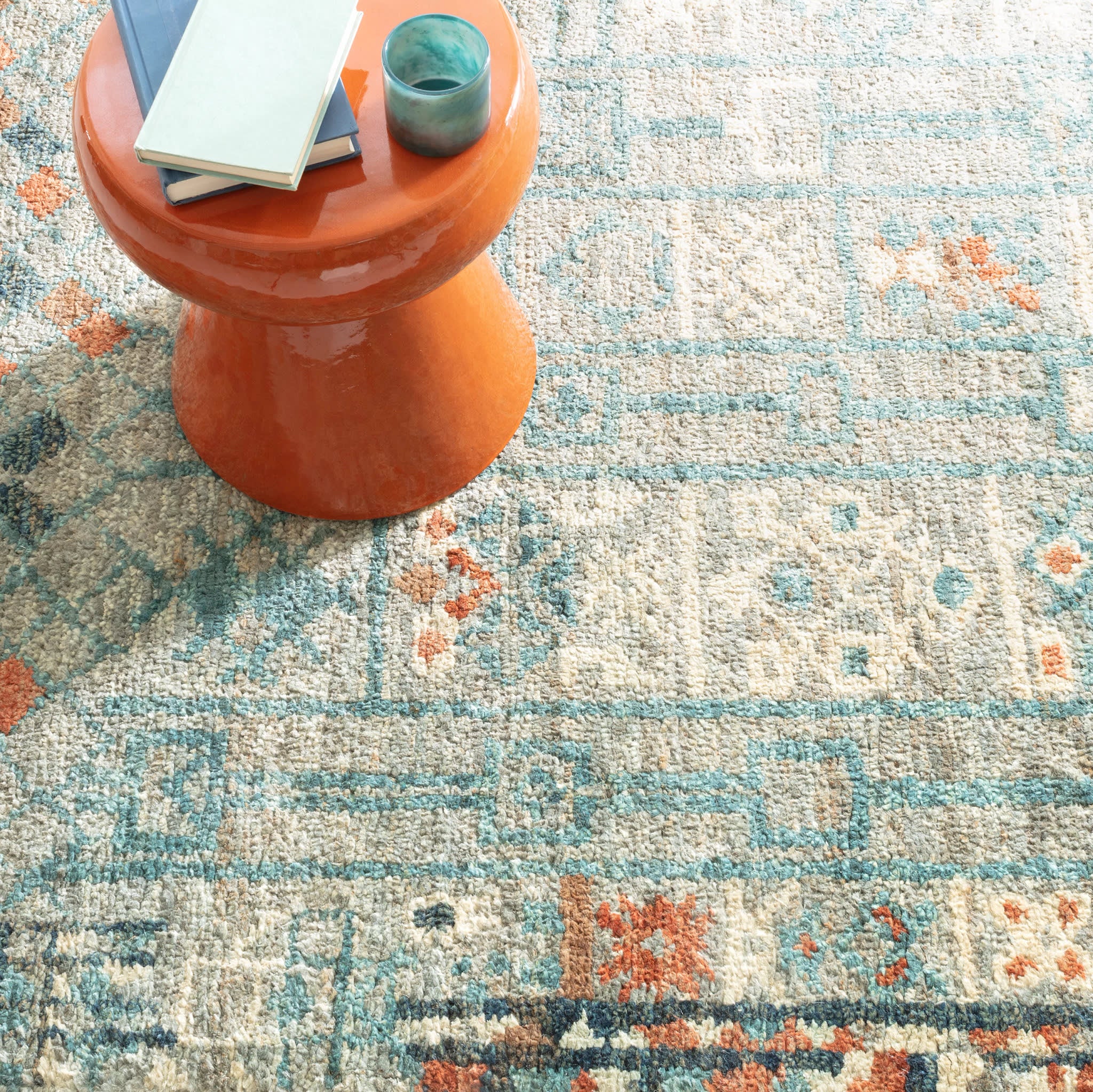 Pastiche Hand Knotted Jute Rug | Multi - Image 4