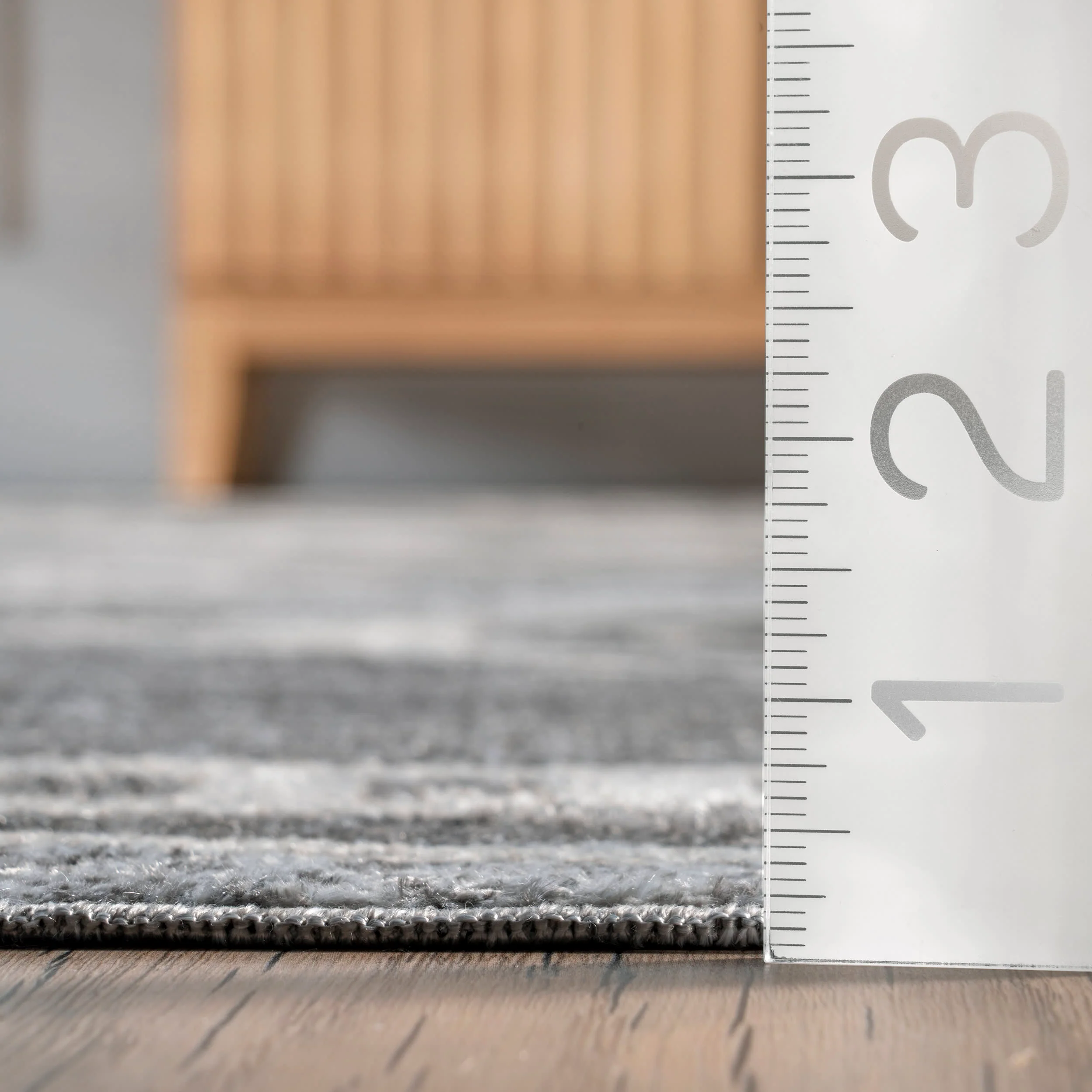 Pattie Graphic Washable Rug | Dark Grey - Image 5