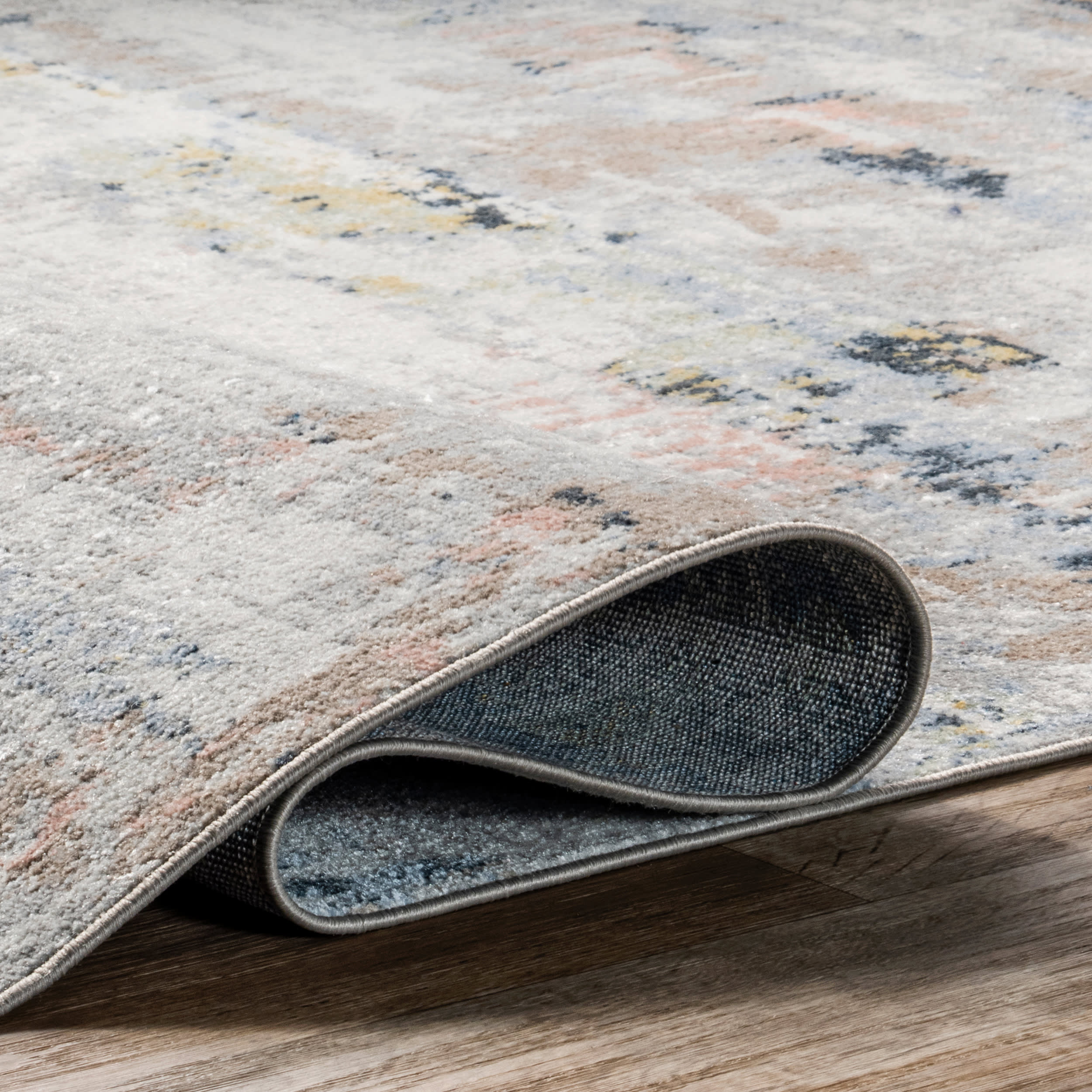 Patty Washable Rainy Days Rug | Blue Multicolor - Image 10
