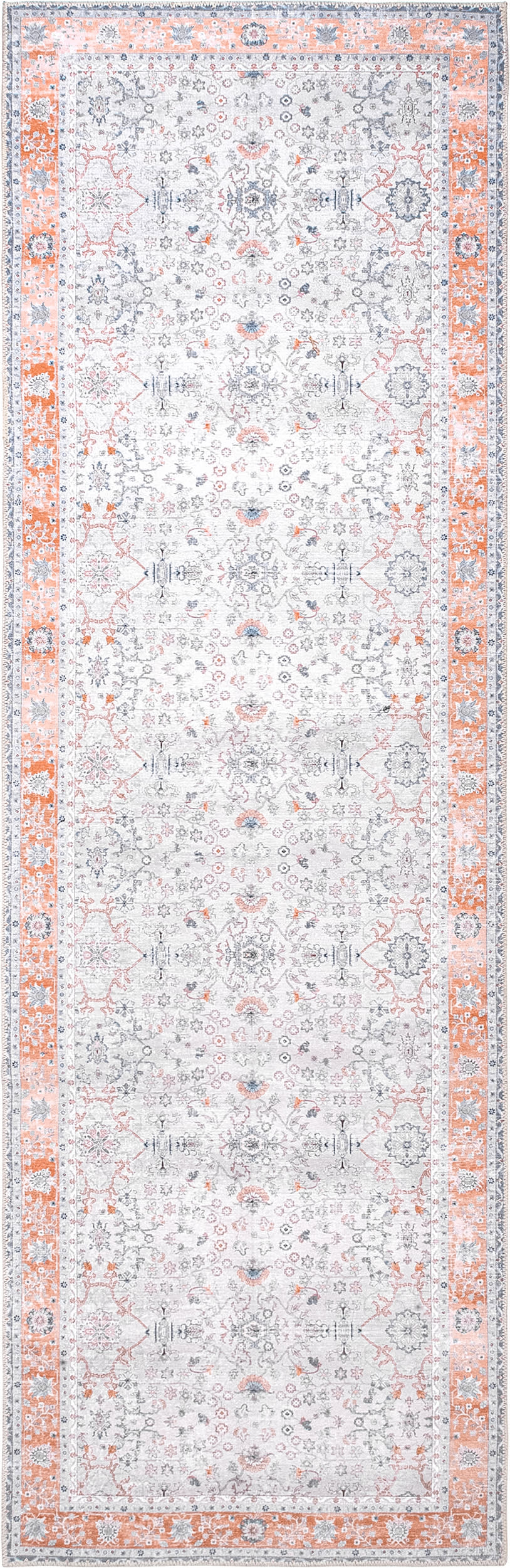 Paulina Persian Washable Rug | Light Grey