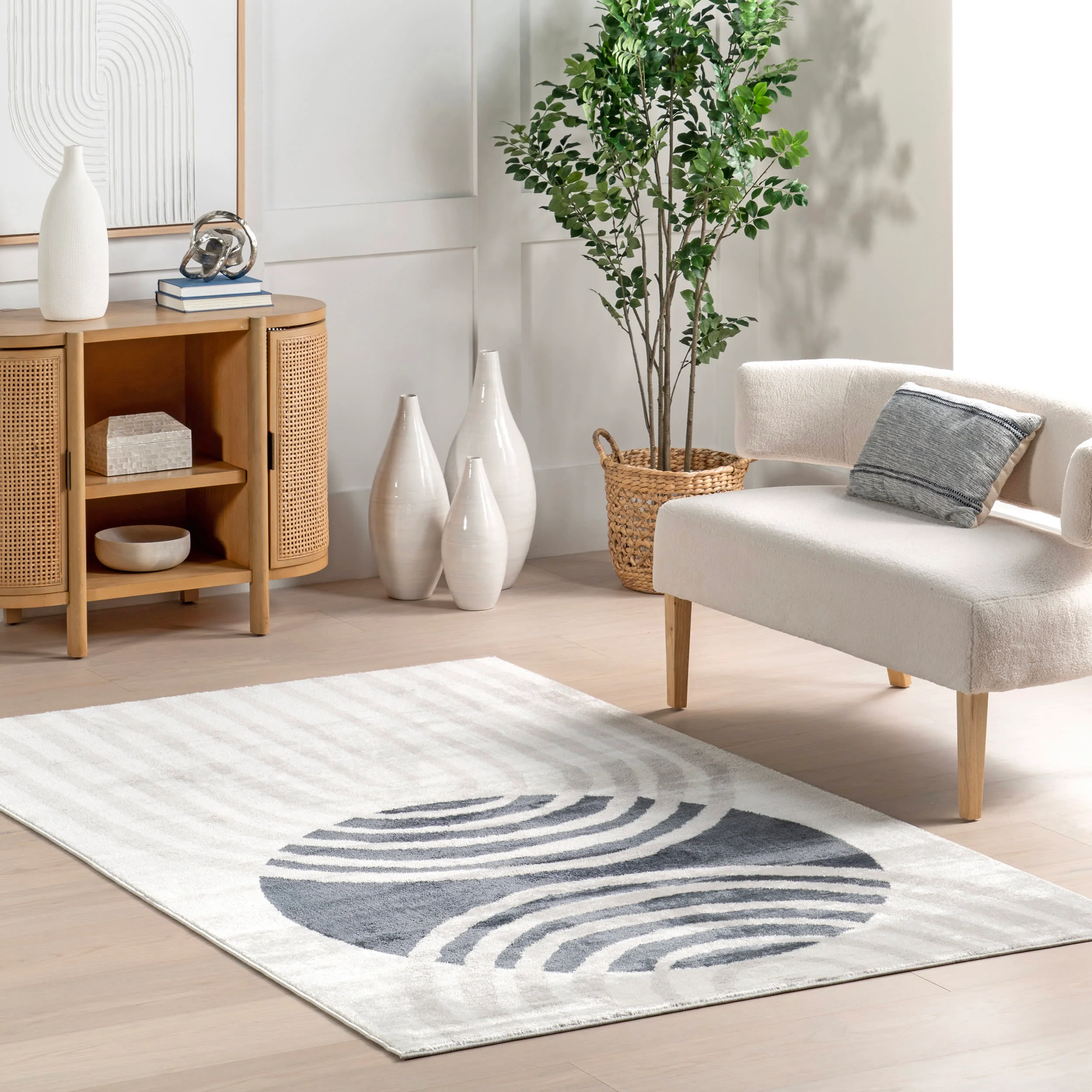 Pearl Contemporary Mars Rug | Blue - Image 2