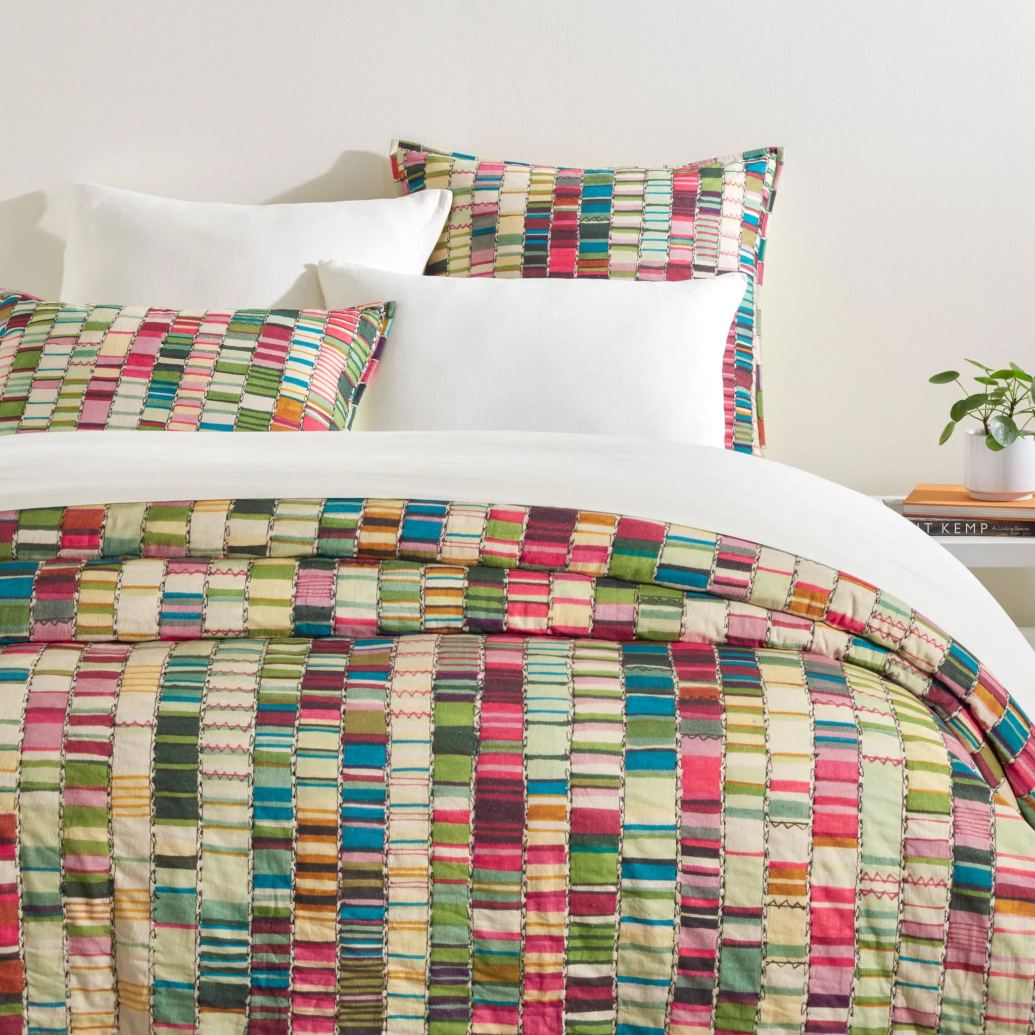 Penelope Stripe Coverlet | Multi