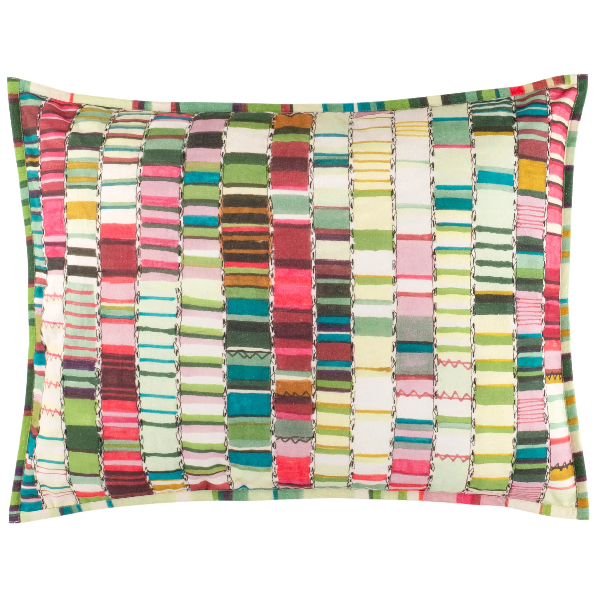 Penelope Stripe Coverlet Sham | Multi - Image 2