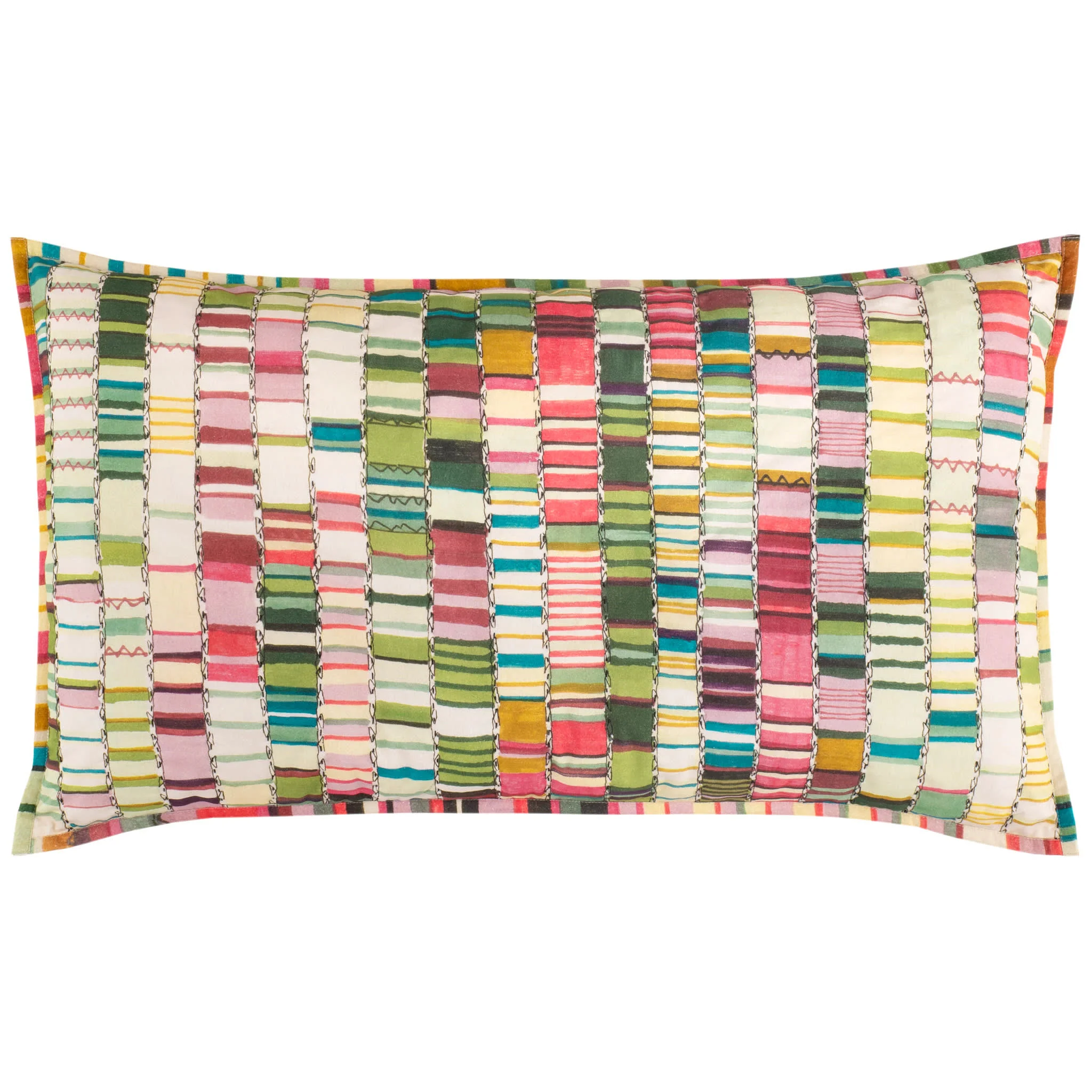 Penelope Stripe Coverlet Sham | Multi - Image 3