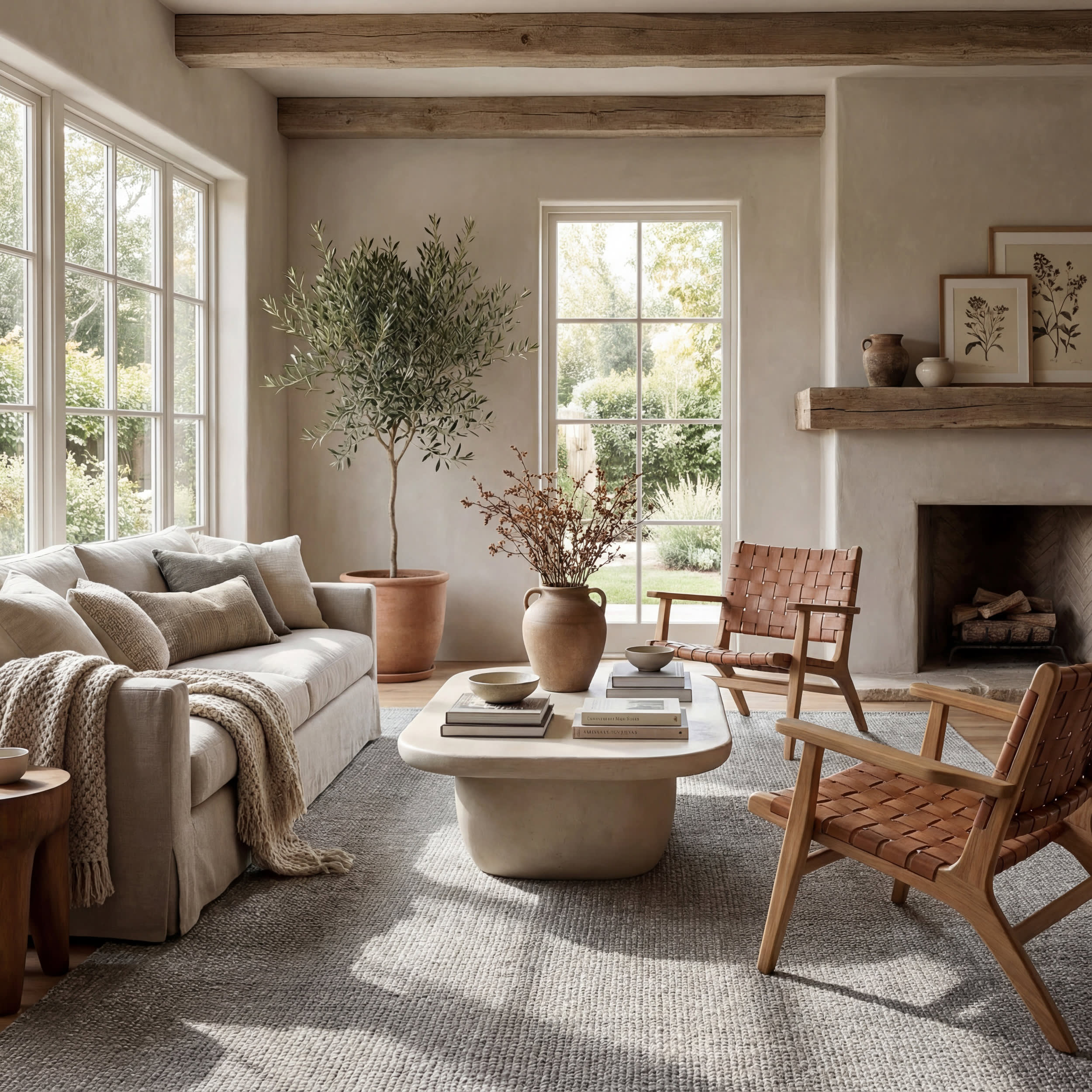 Perfect Handwoven Jute-Blend Rug | Grey - Image 2