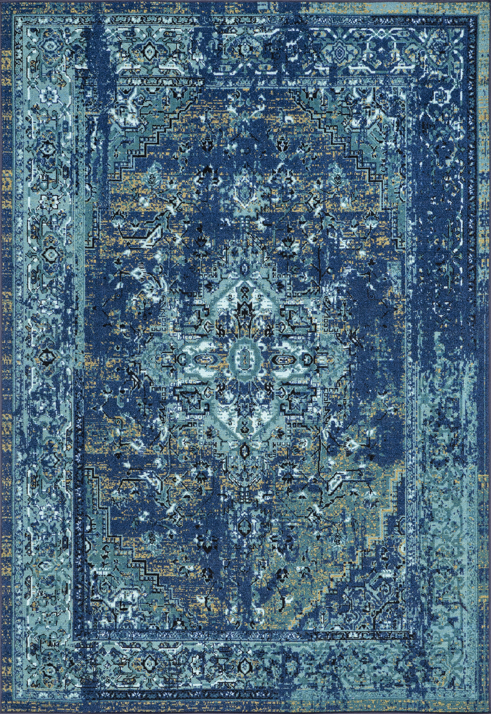 Persian Vintage Rug | Teal