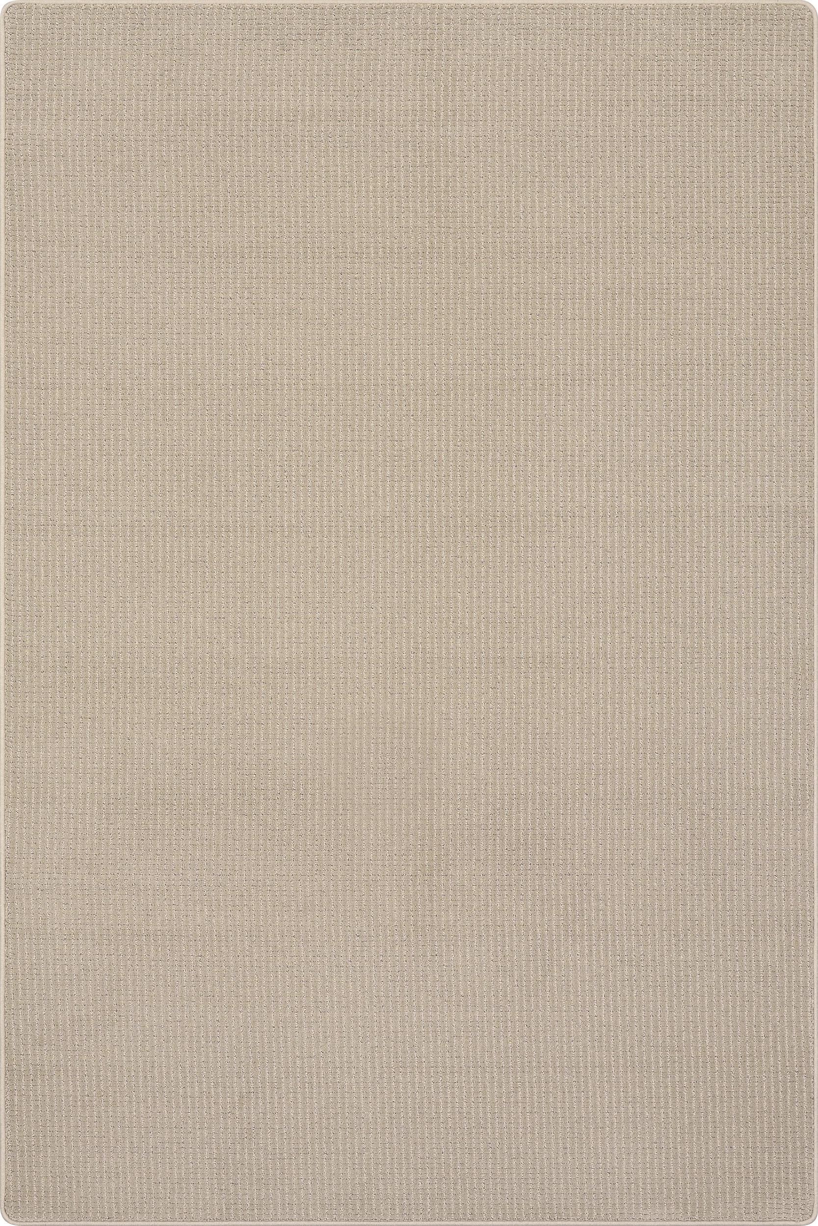 Petrel Micro-Checked Custom Rug | Taupe