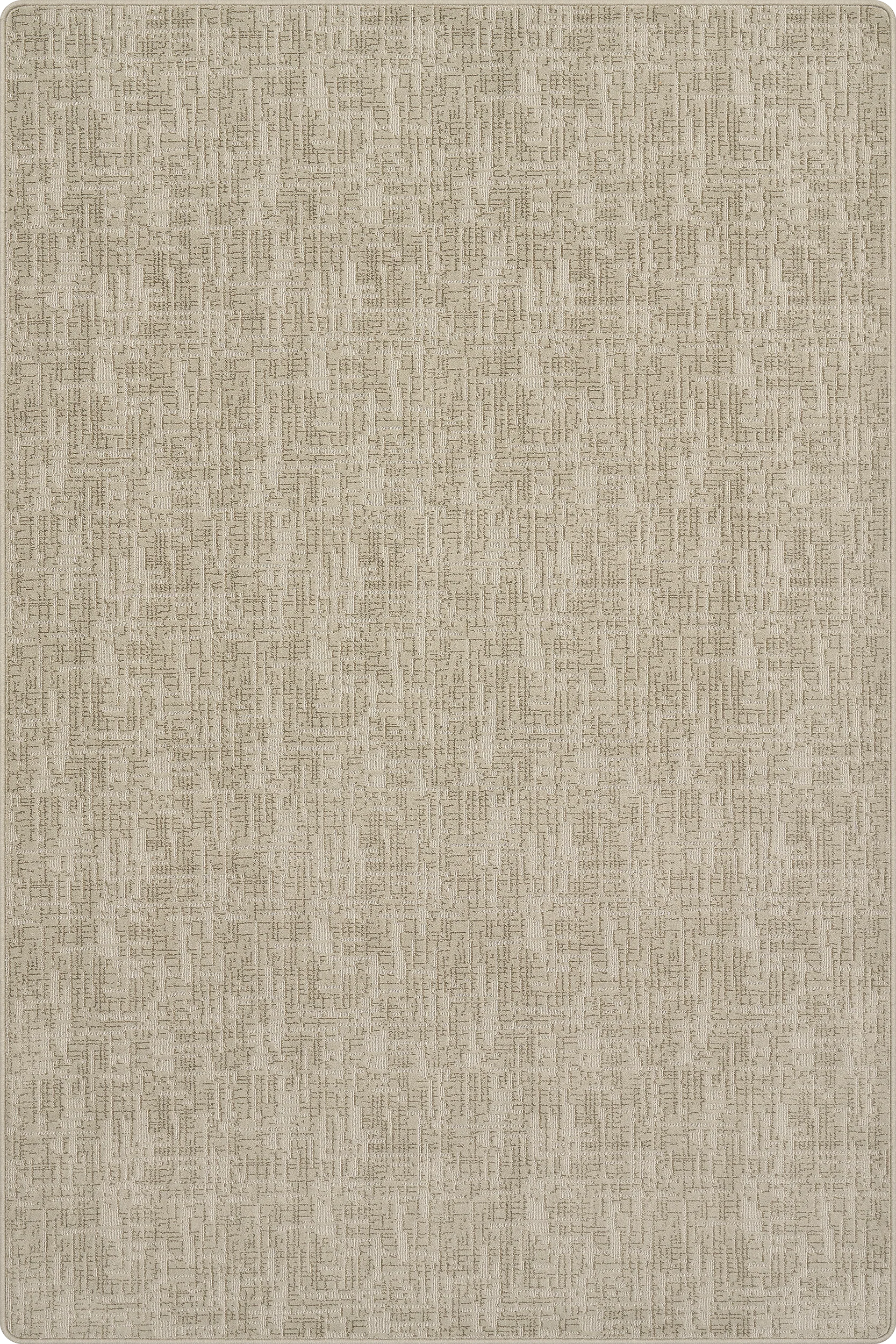 Phoebe Distressed Crosshatch Custom Rug | Tawny