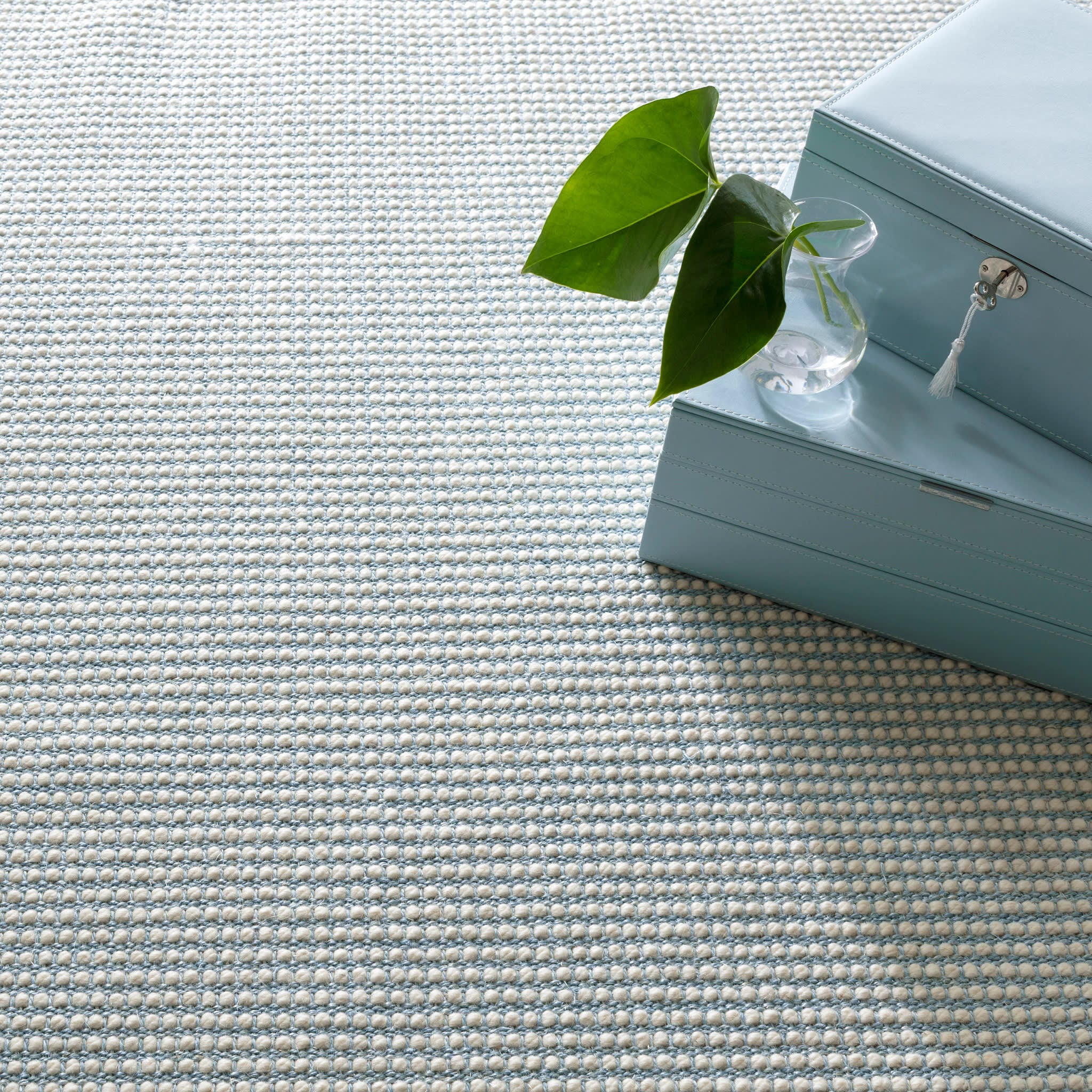 Pixel Woven Sisal/Wool Custom Rug | Sky - Image 3