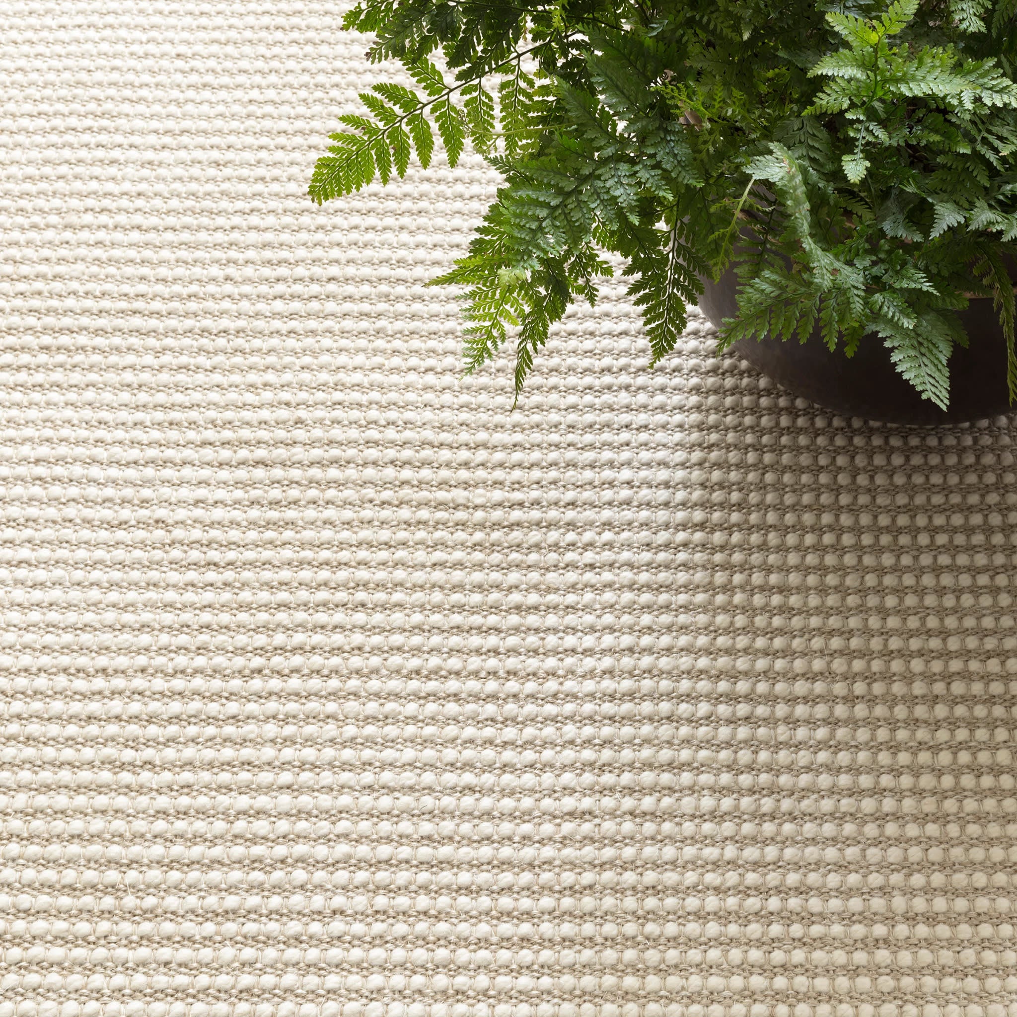 Pixel Woven Sisal/Wool Rug | Wheat - Image 4
