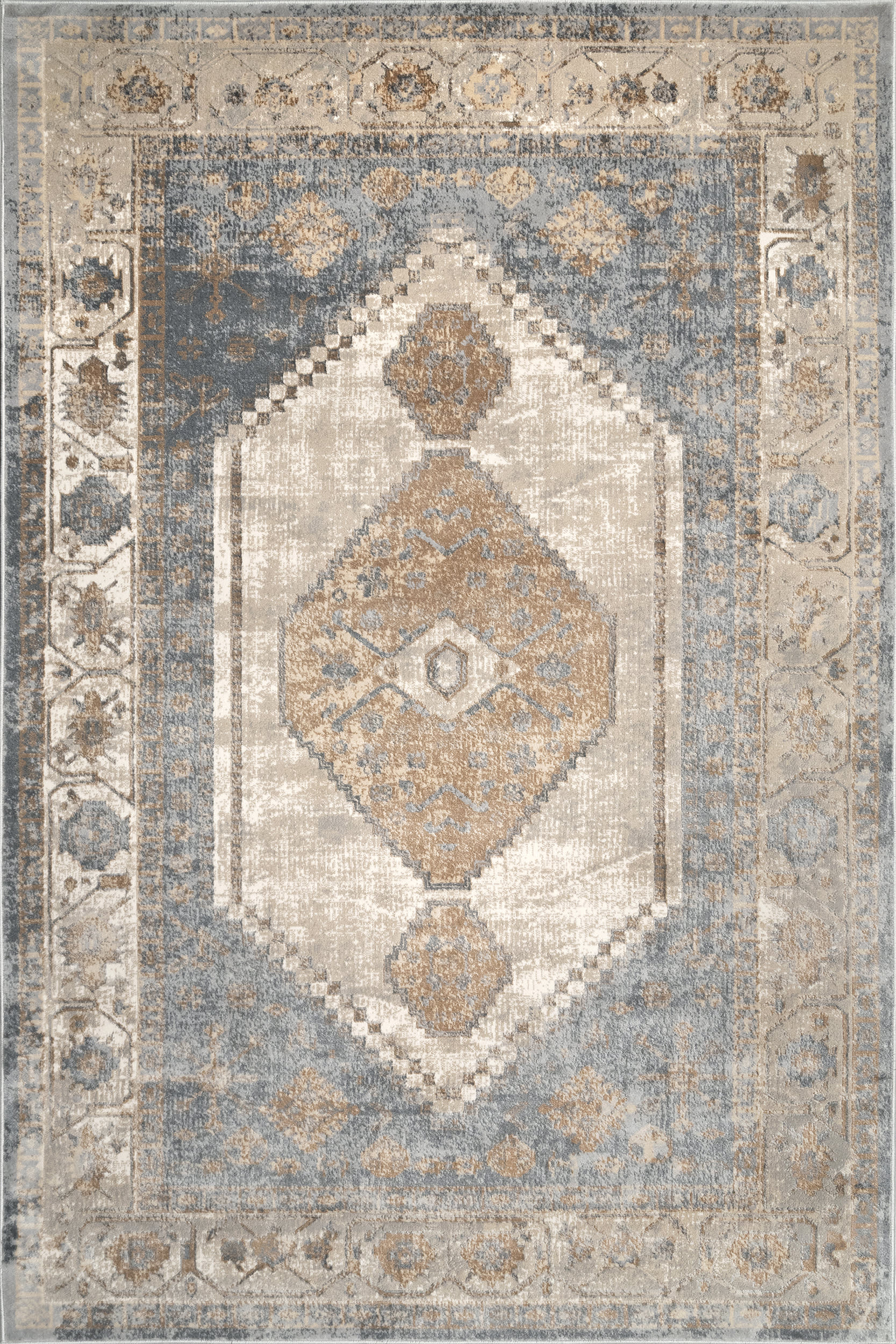 Plated Medallion Rug | Beige