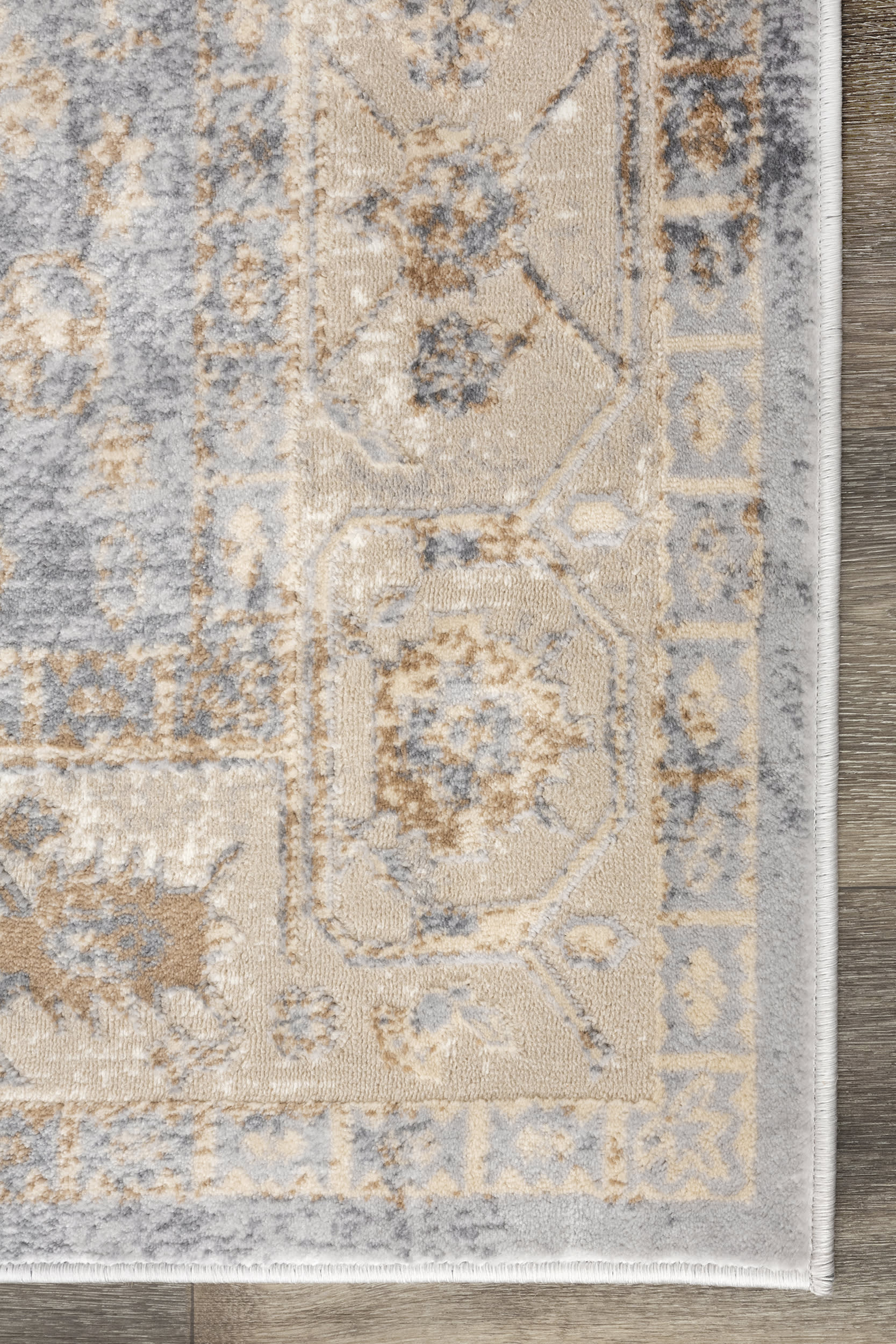 Plated Medallion Rug | Beige - Image 3