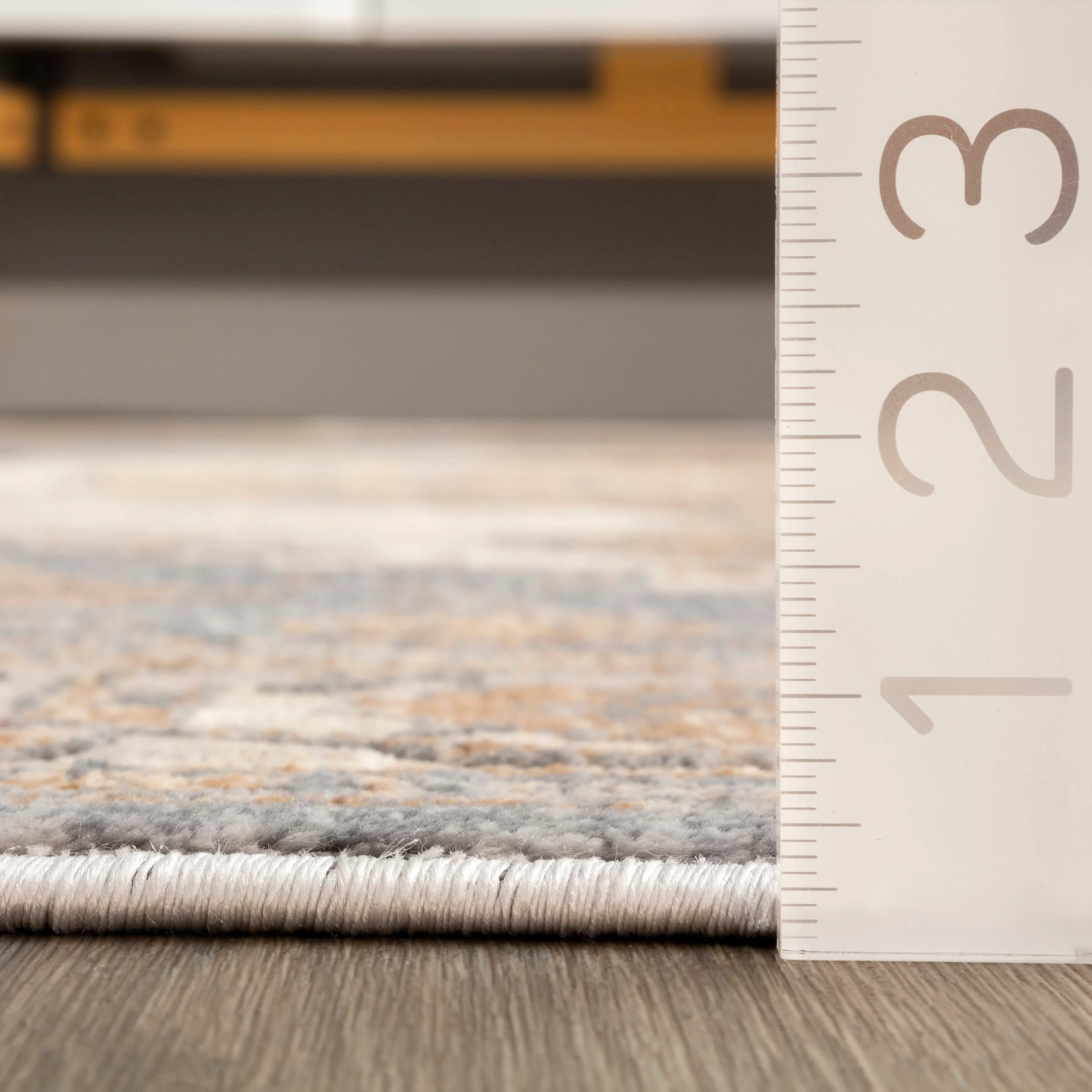 Plated Medallion Rug | Beige - Image 5