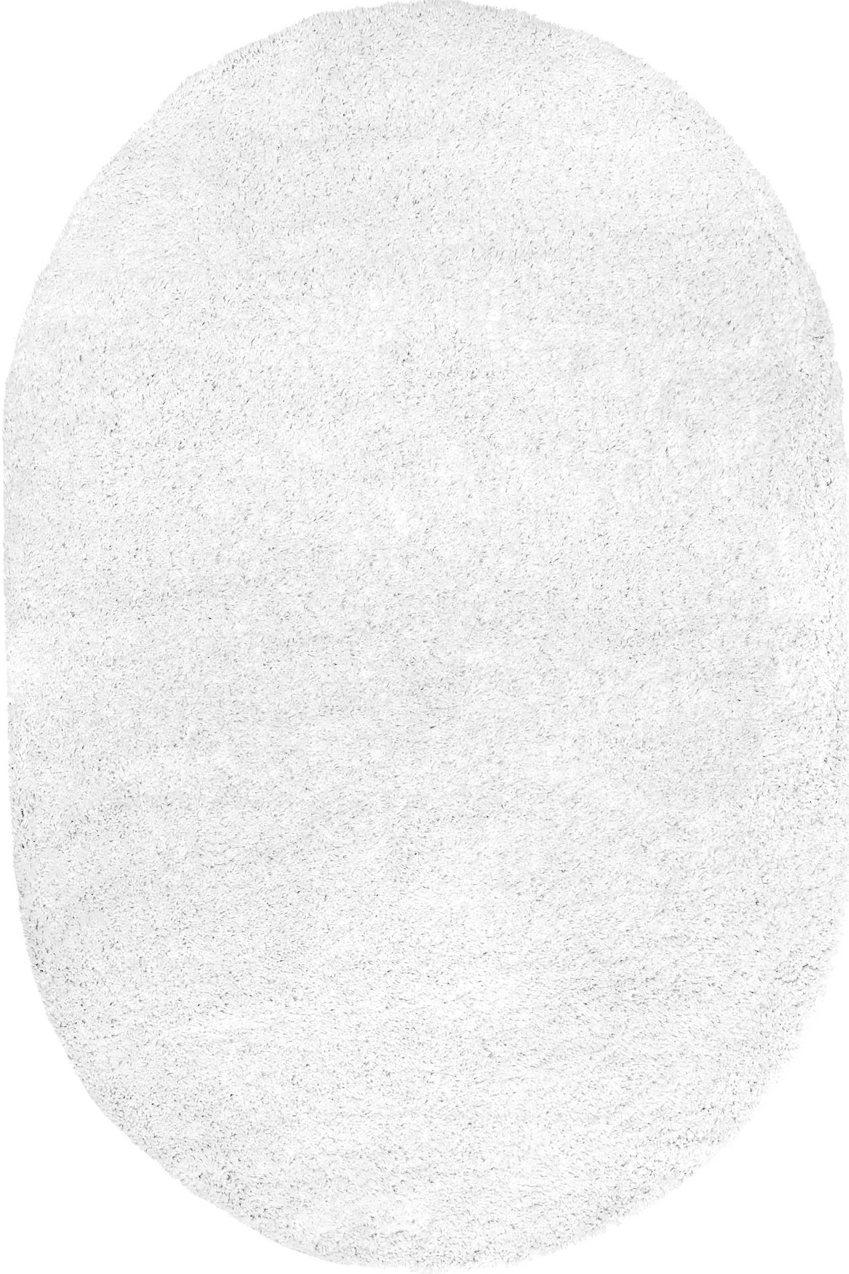 Plush Solid Shaggy Rug | Off White