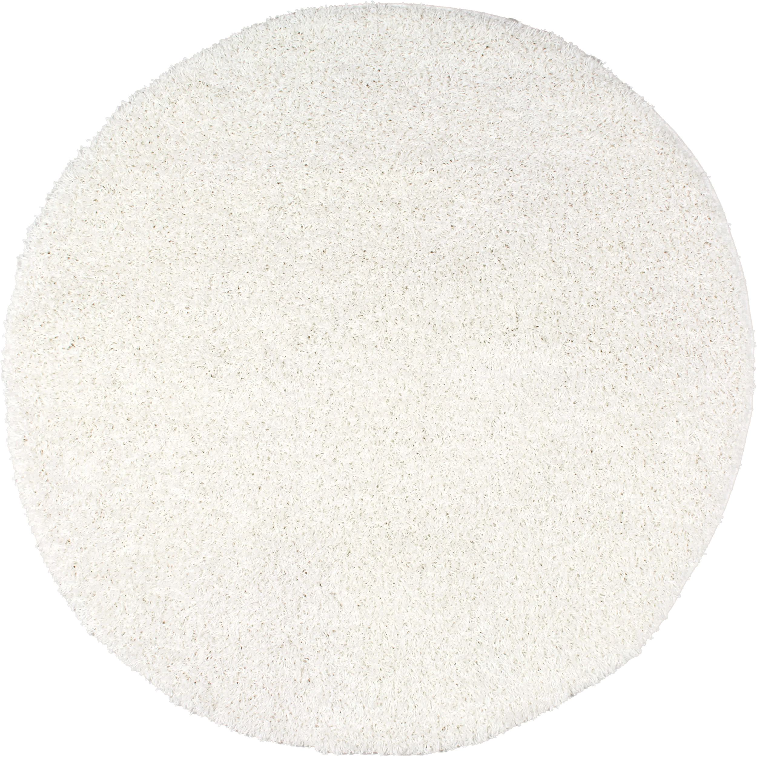 Plush Solid Shaggy Rug | Off White