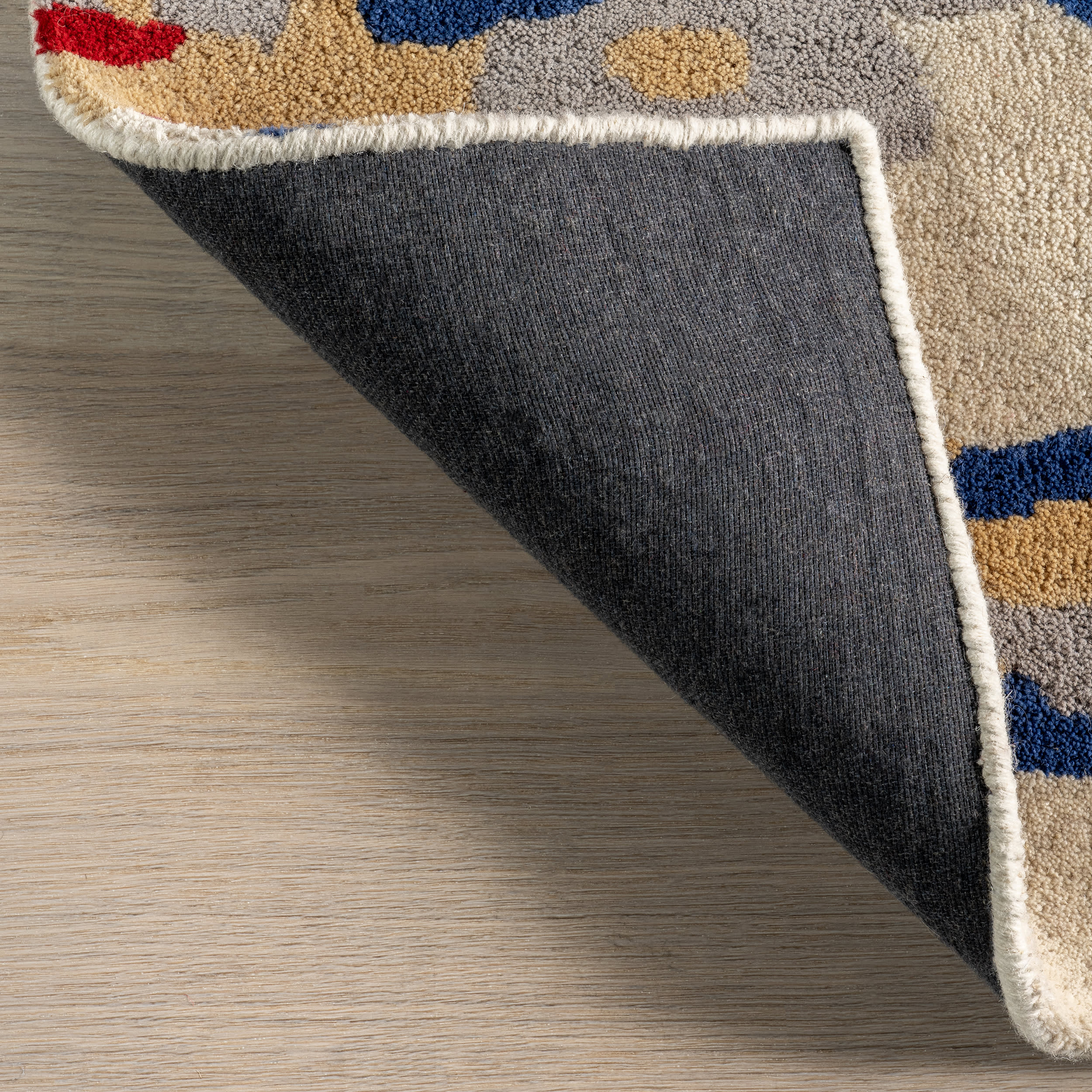 Pokhara Abstract Wool Rug | Multicolor - Image 5