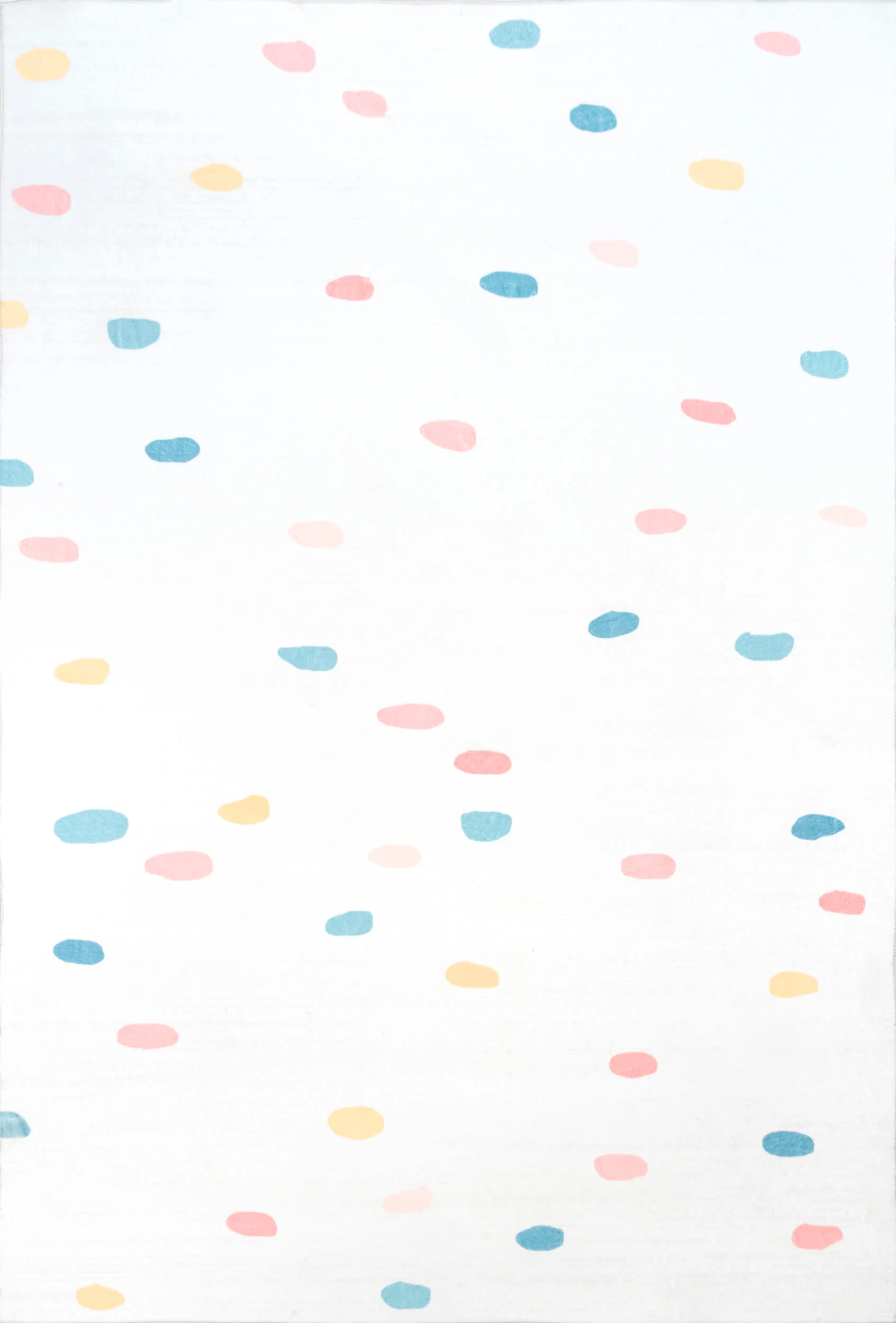 Polka Dotted Nursery Rug | Multicolor