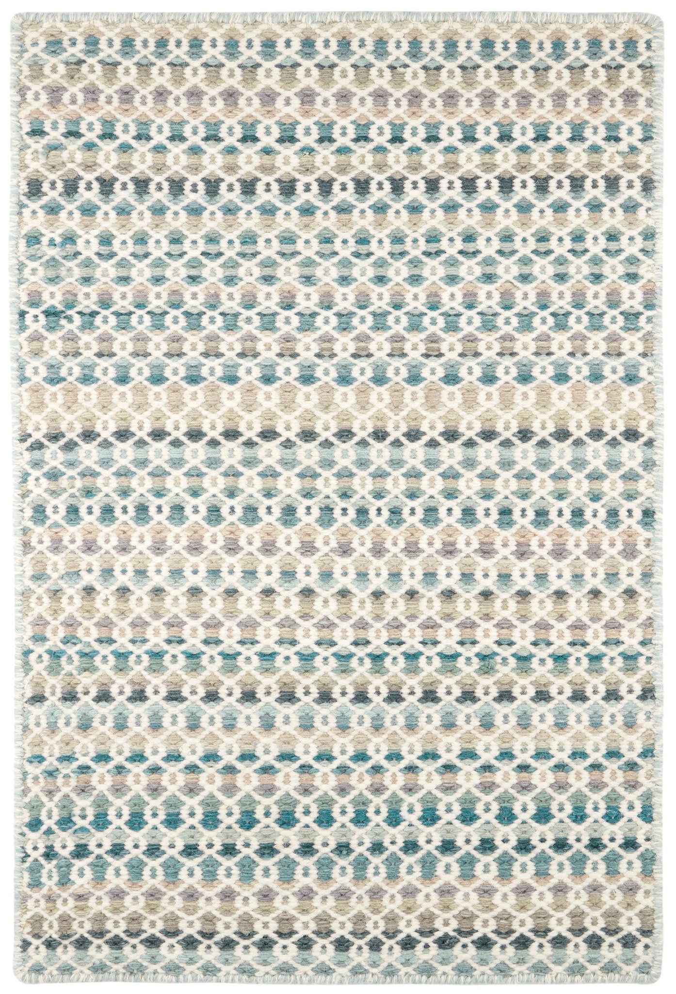 Poppy Handwoven Wool Rug | Blue