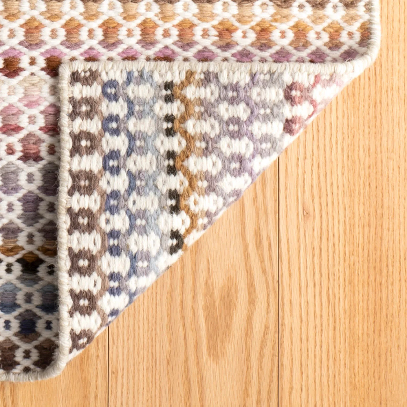 Poppy Handwoven Wool Rug | Multi - Image 10