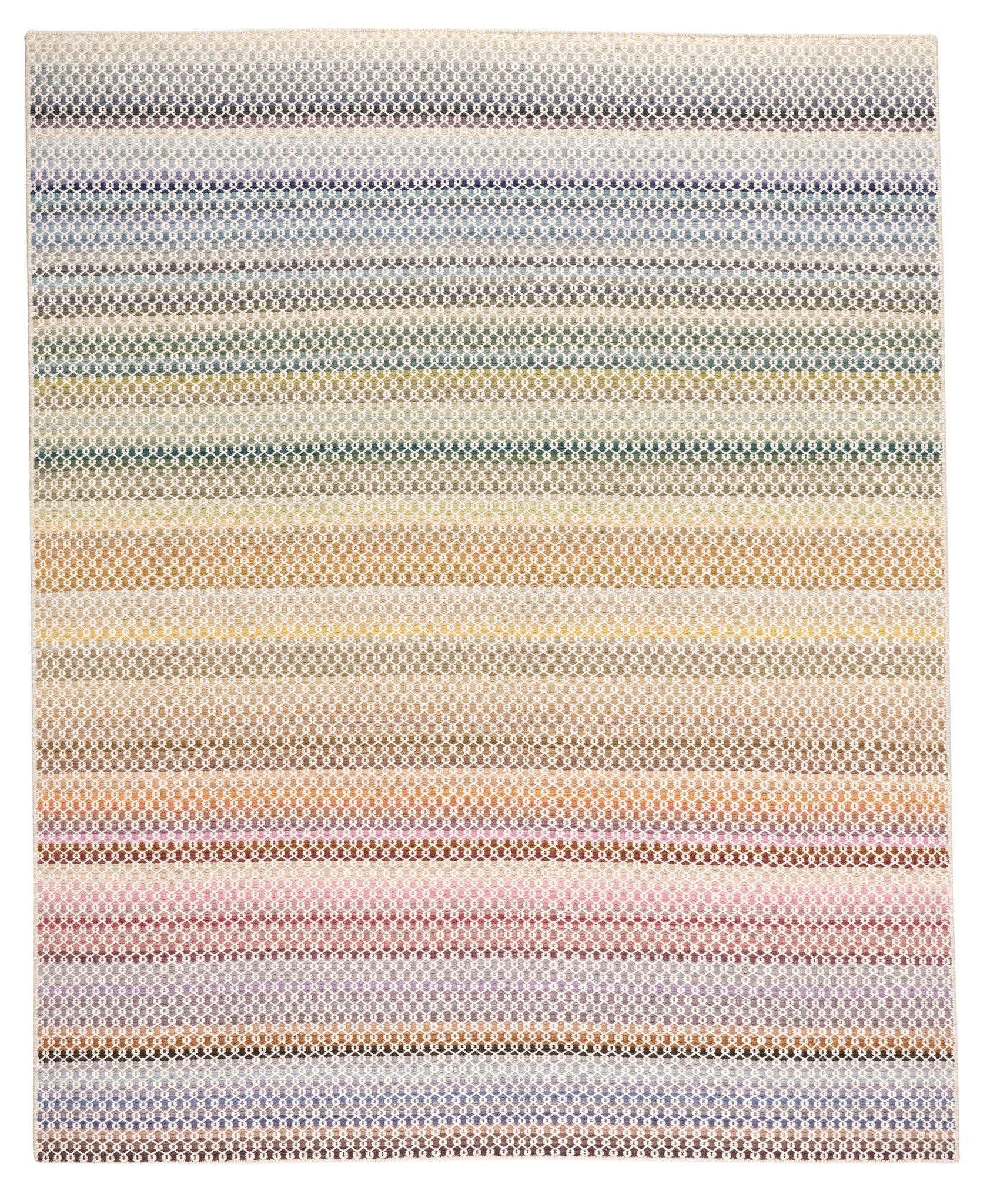 Poppy Handwoven Wool Rug | Multi - Image 3