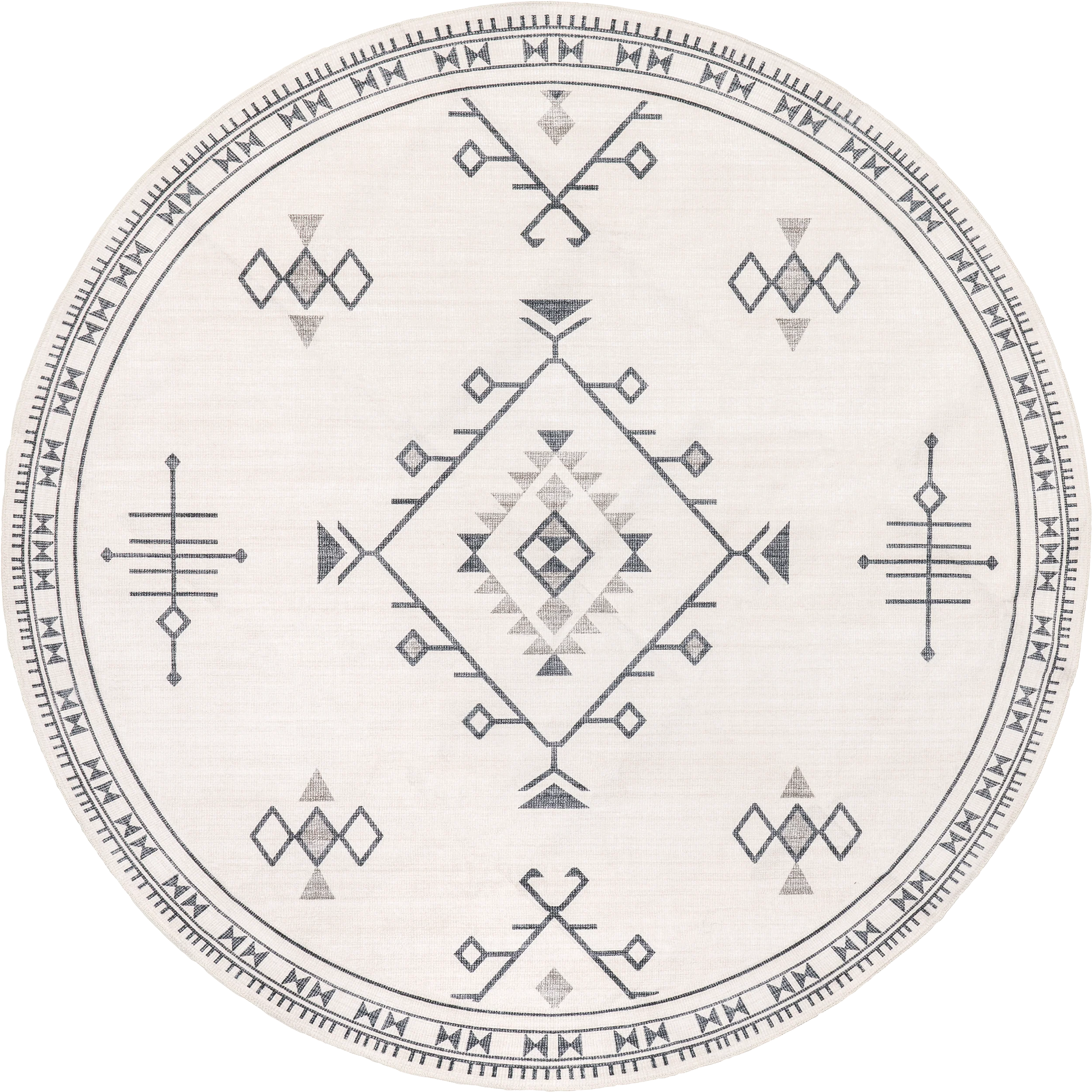 Poppy Persian Washable Rug | Cream