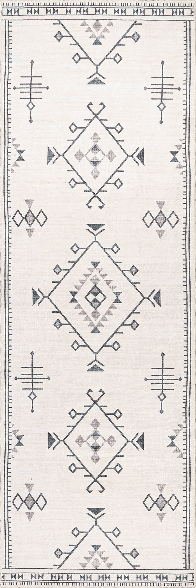 Poppy Persian Washable Rug | Cream