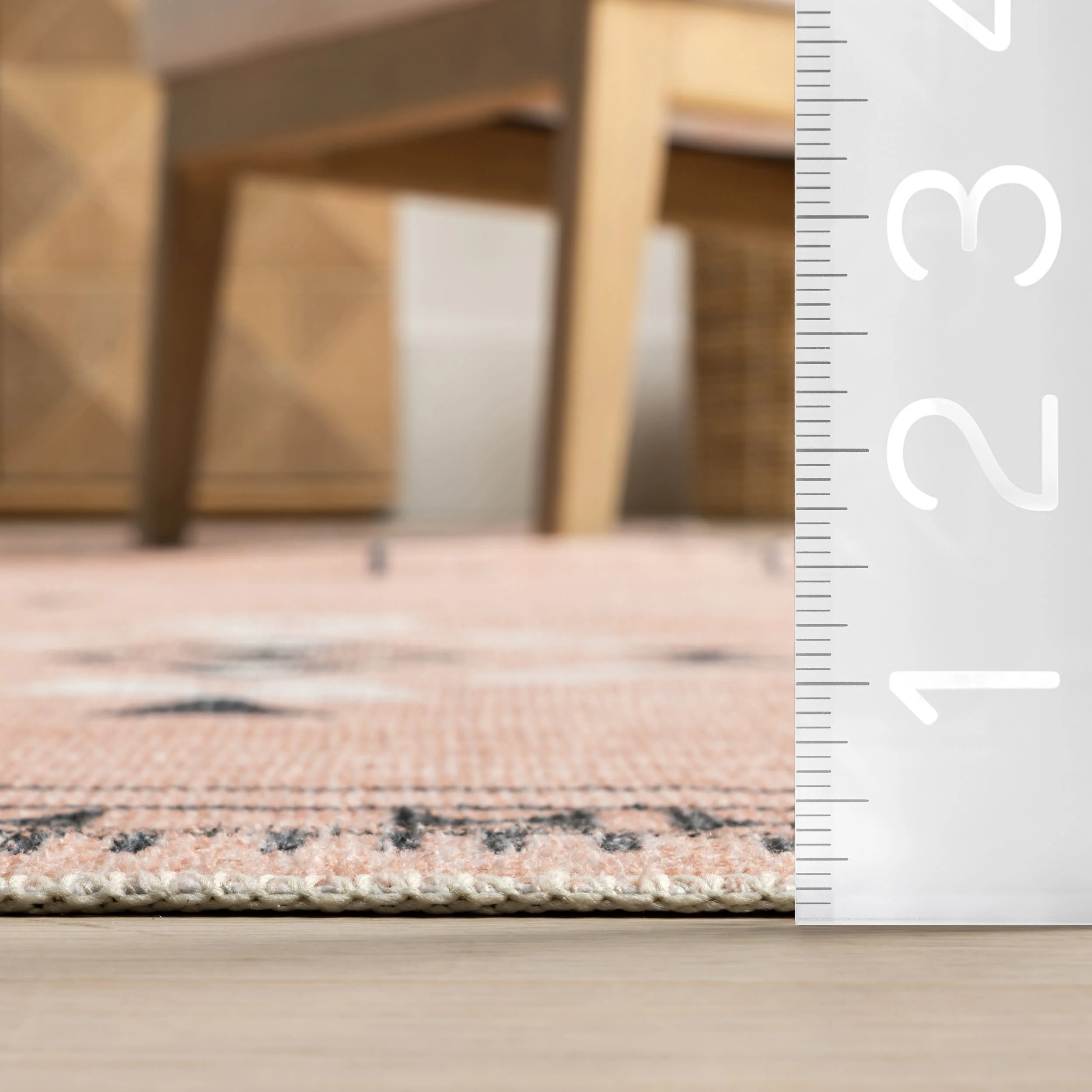 Poppy Persian Washable Rug | Peach - Image 5