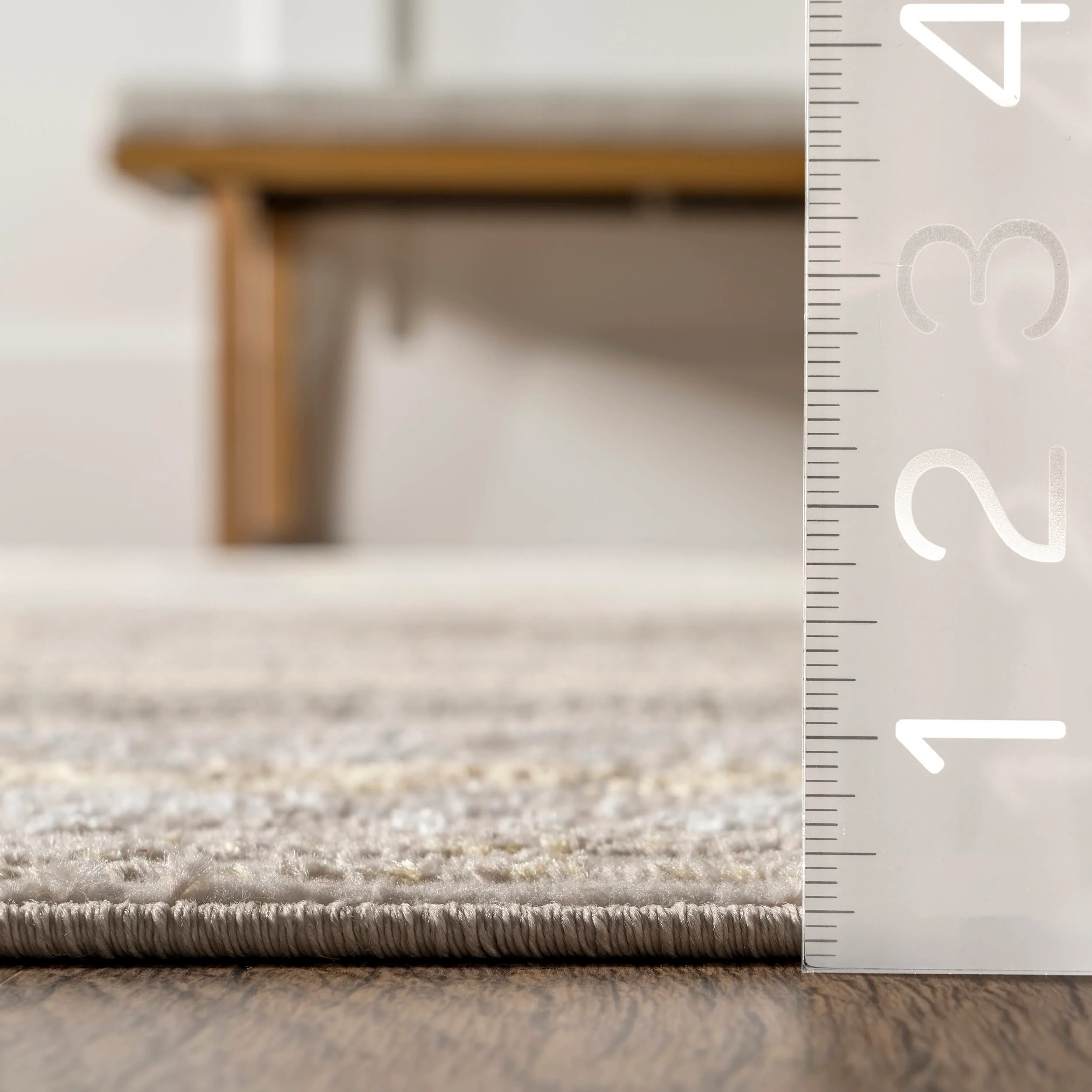 Priscille Geometric Modern Rug | Beige - Image 5