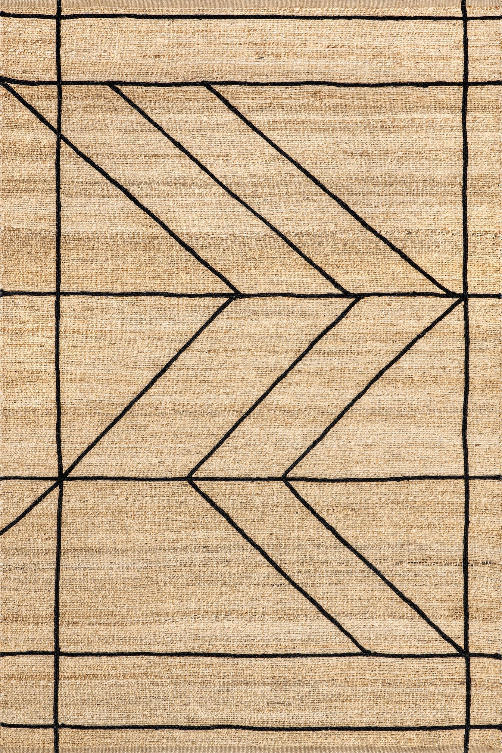 Priya Threaded Jute Rug | Natural