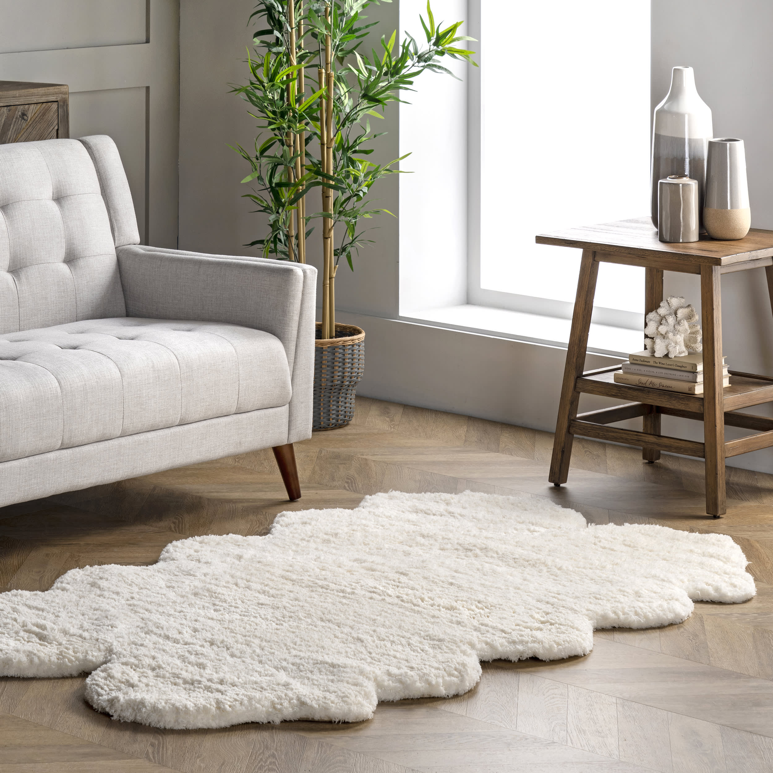 Quarto Pelt Rug | Natural - Image 2