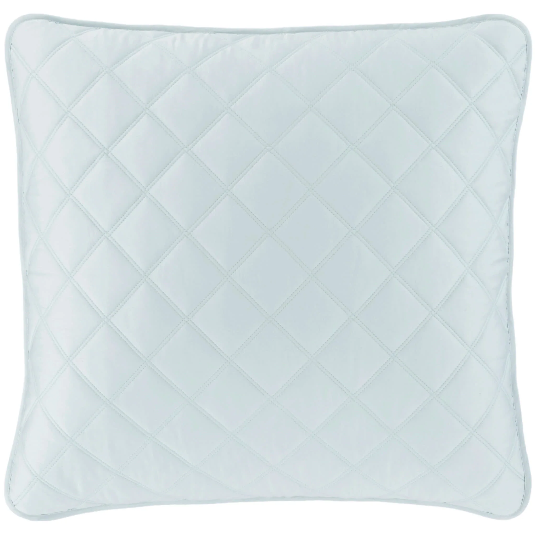 Quilted Silken Solid Sham | Robin's Egg Blue