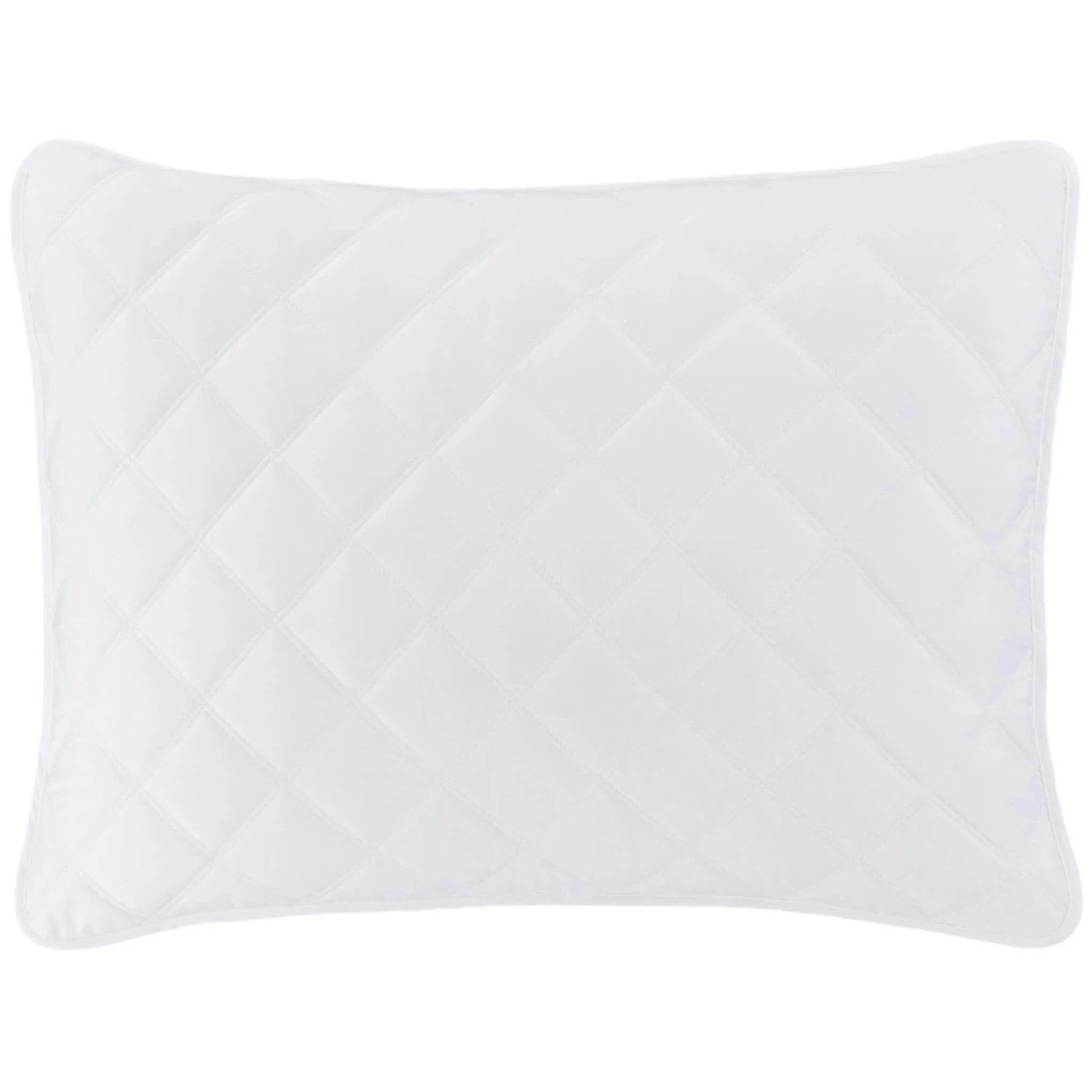 Quilted Silken Solid Sham | White - Image 2