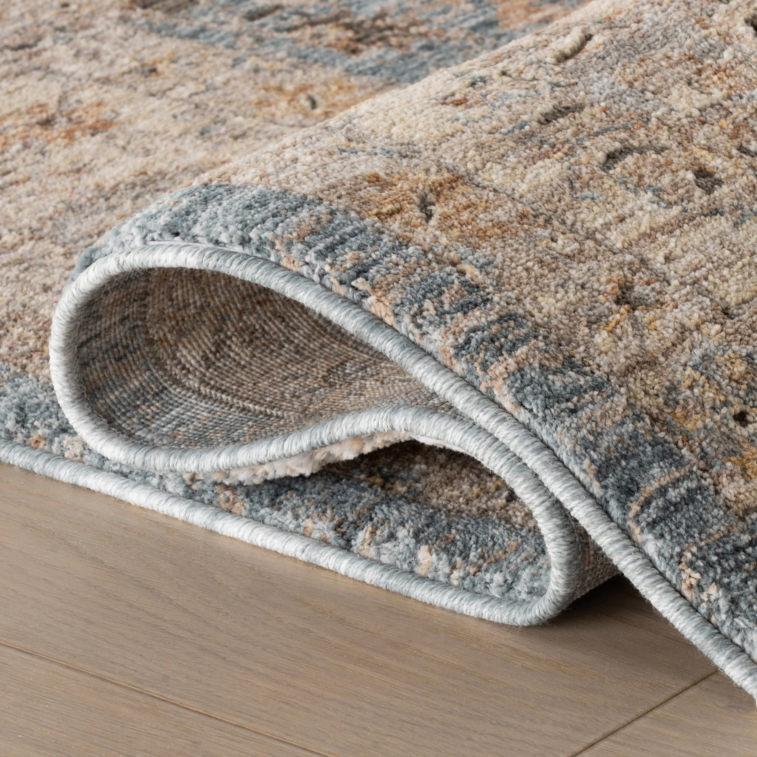 Rada Traditional Vintage Floral Rug | Blue - Image 11
