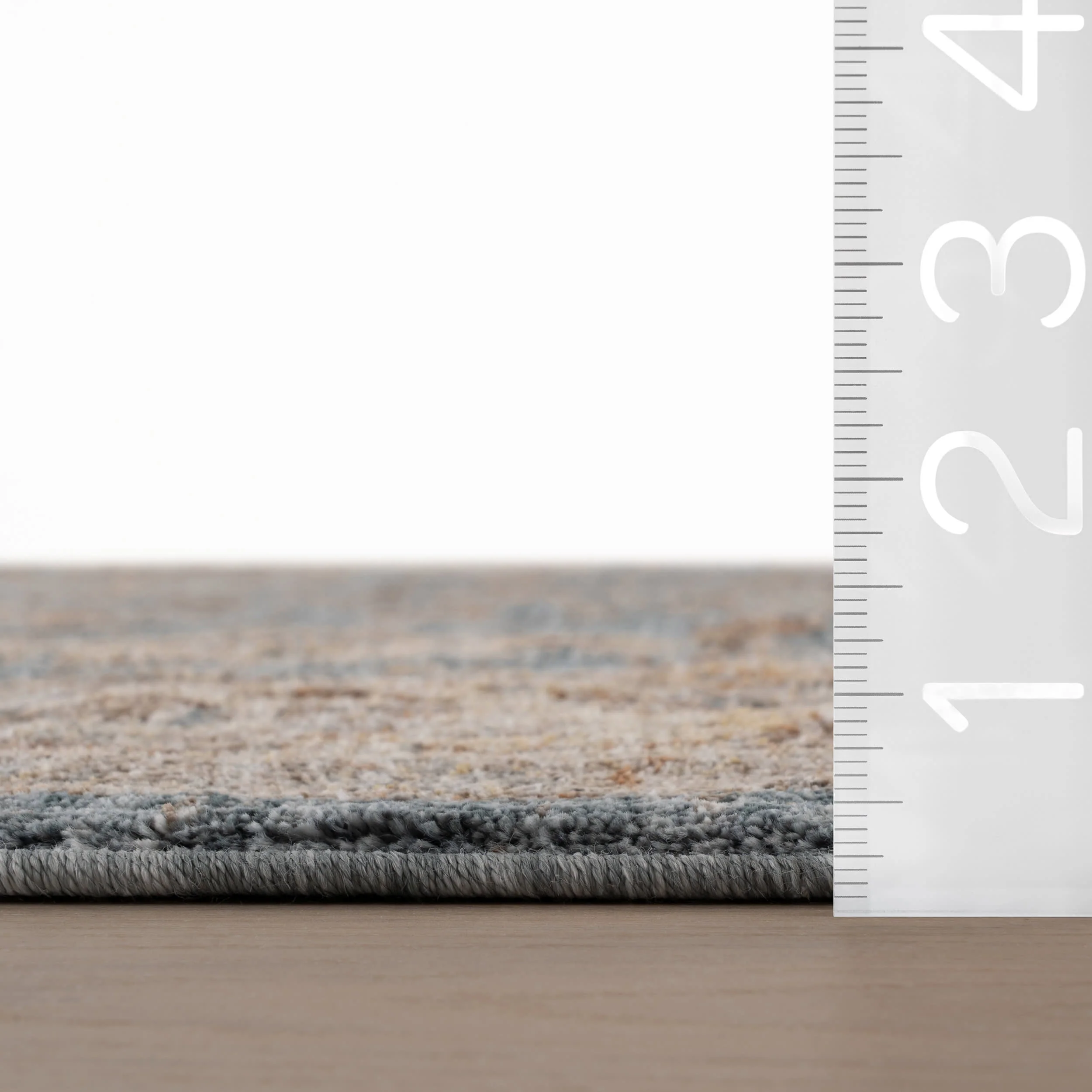 Rada Traditional Vintage Floral Rug | Blue - Image 6